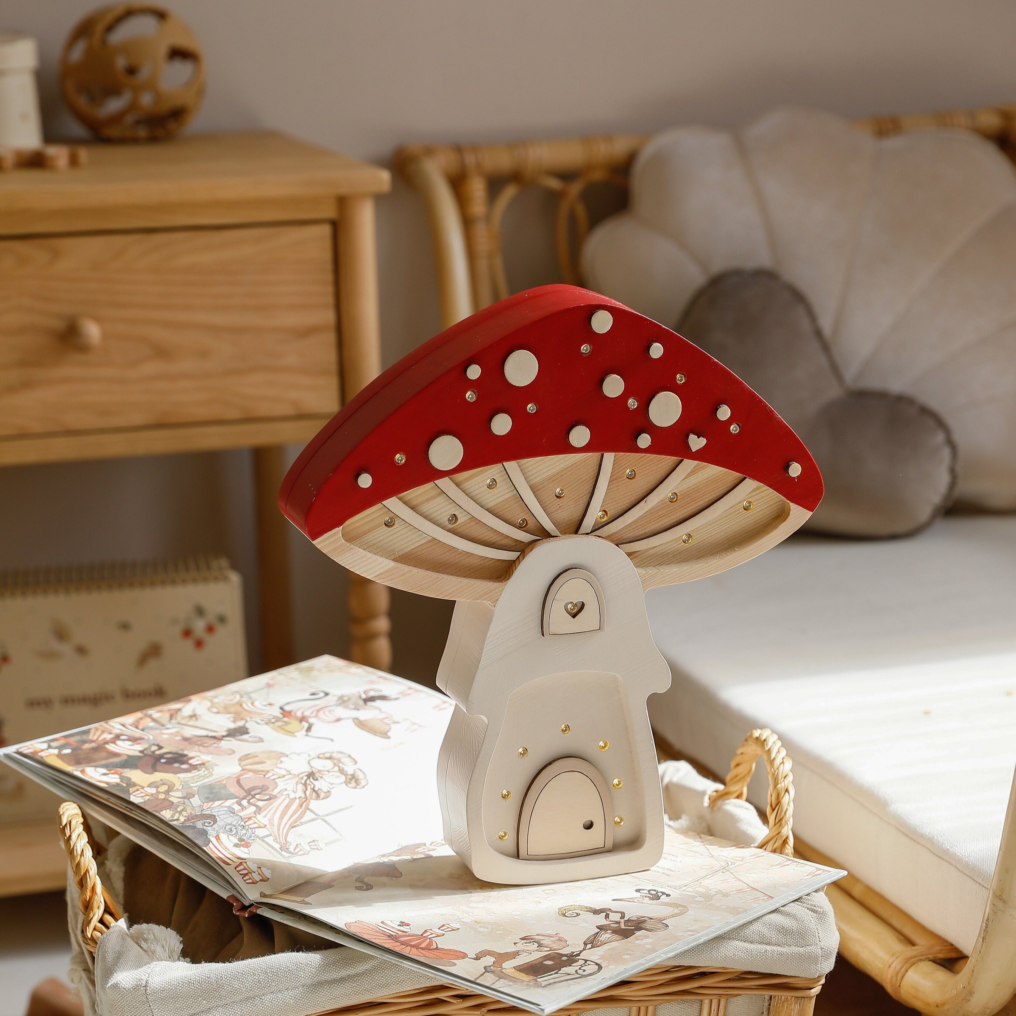 Little Lights Mushroom House Lamp lamp Little Lights US   