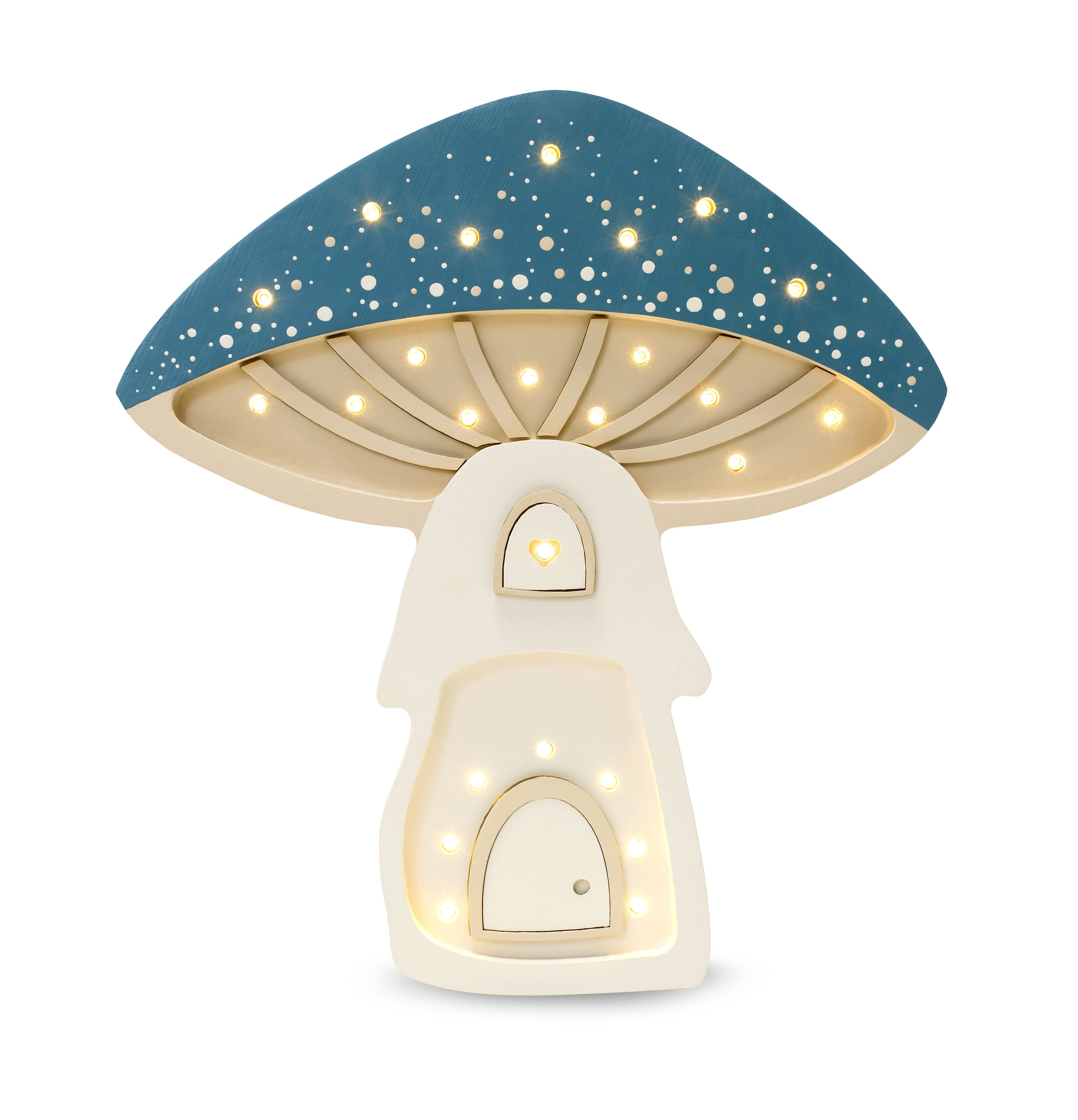 Little Lights Mushroom House Lamp lamp Little Lights US Starry Night Blue  