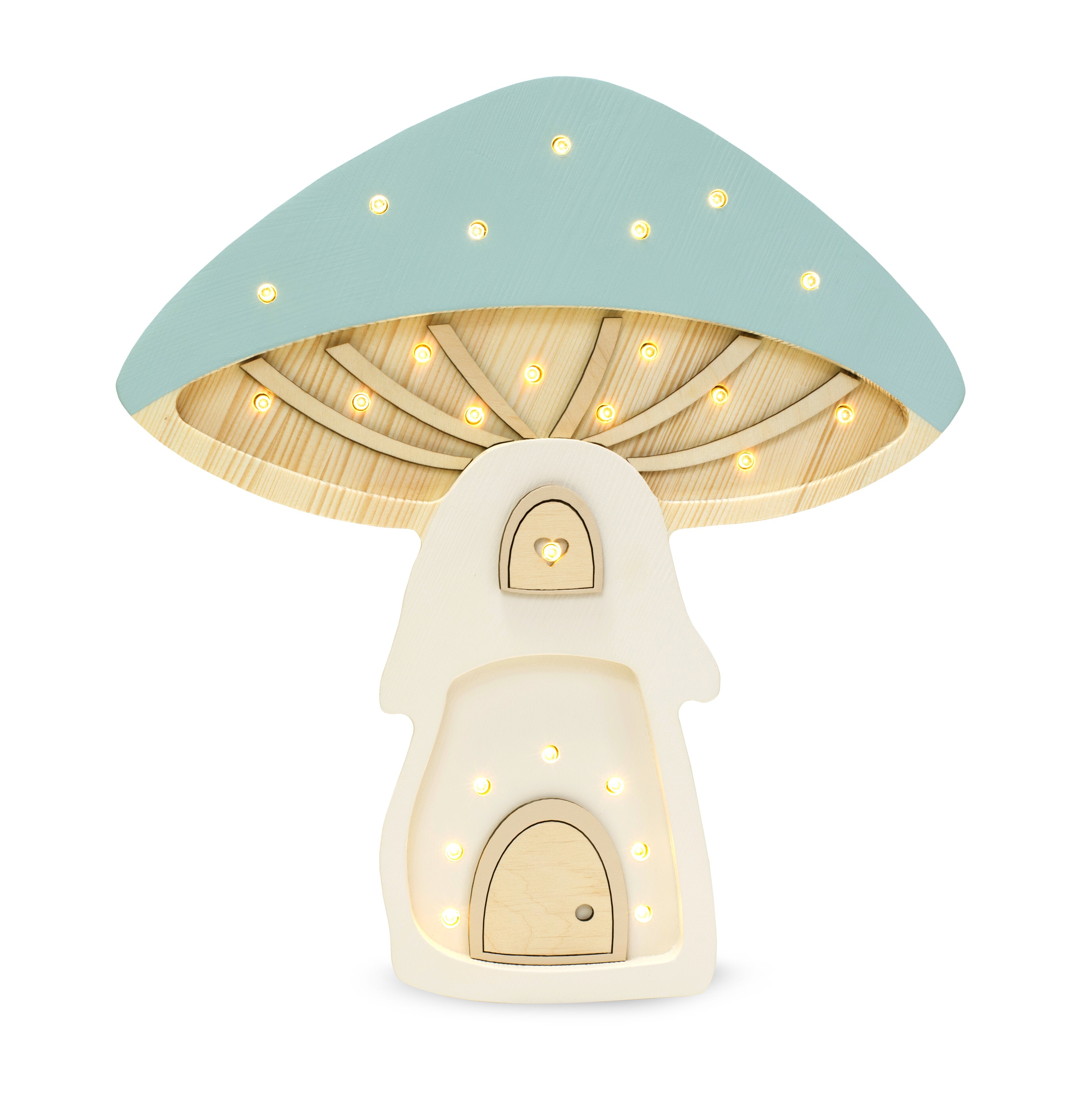 Little Lights Mushroom House Lamp lamp Little Lights US Cloudy Blue  