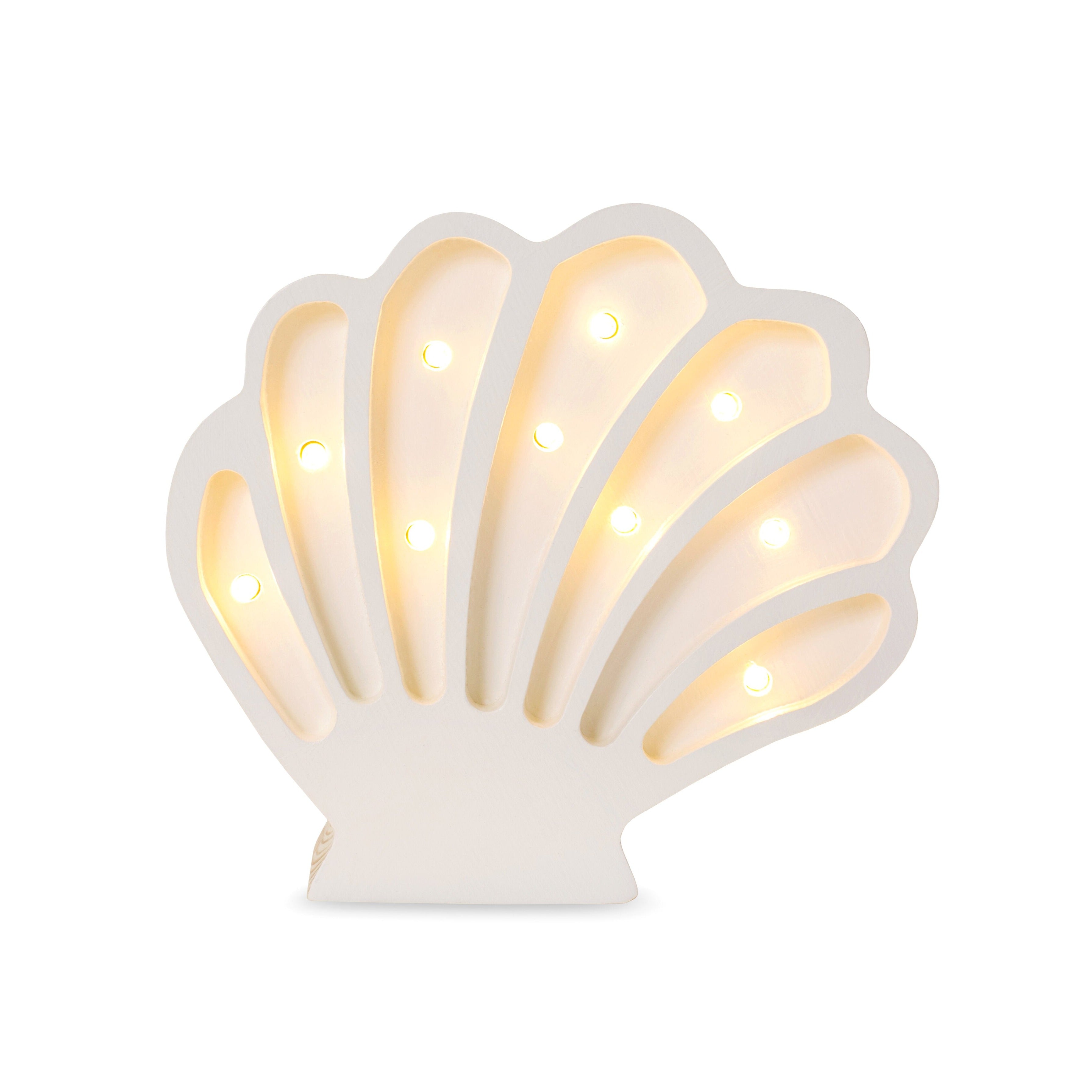 Little Lights Mini Seashell Lamp  Little Lights US White Pearl  