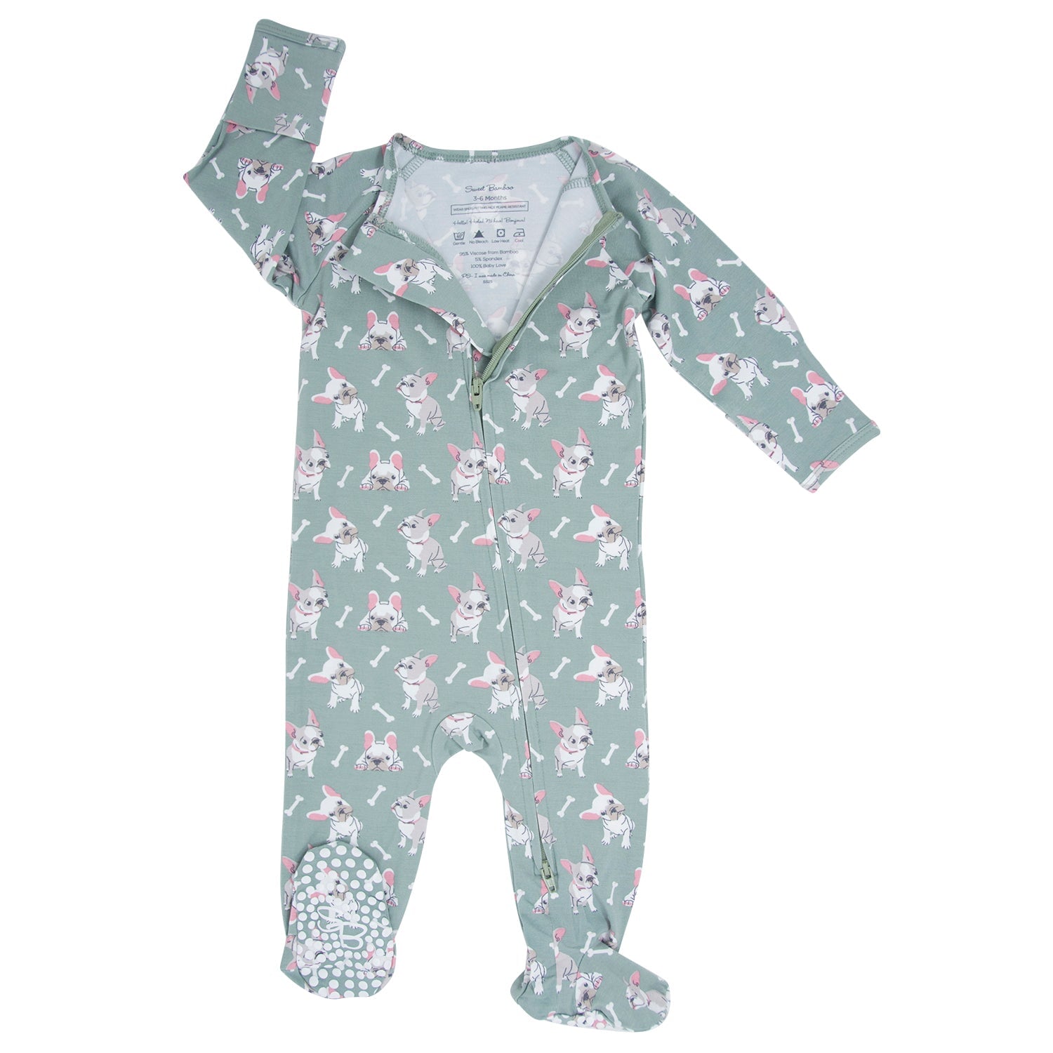 Ruff and Stuff Zipper Footie