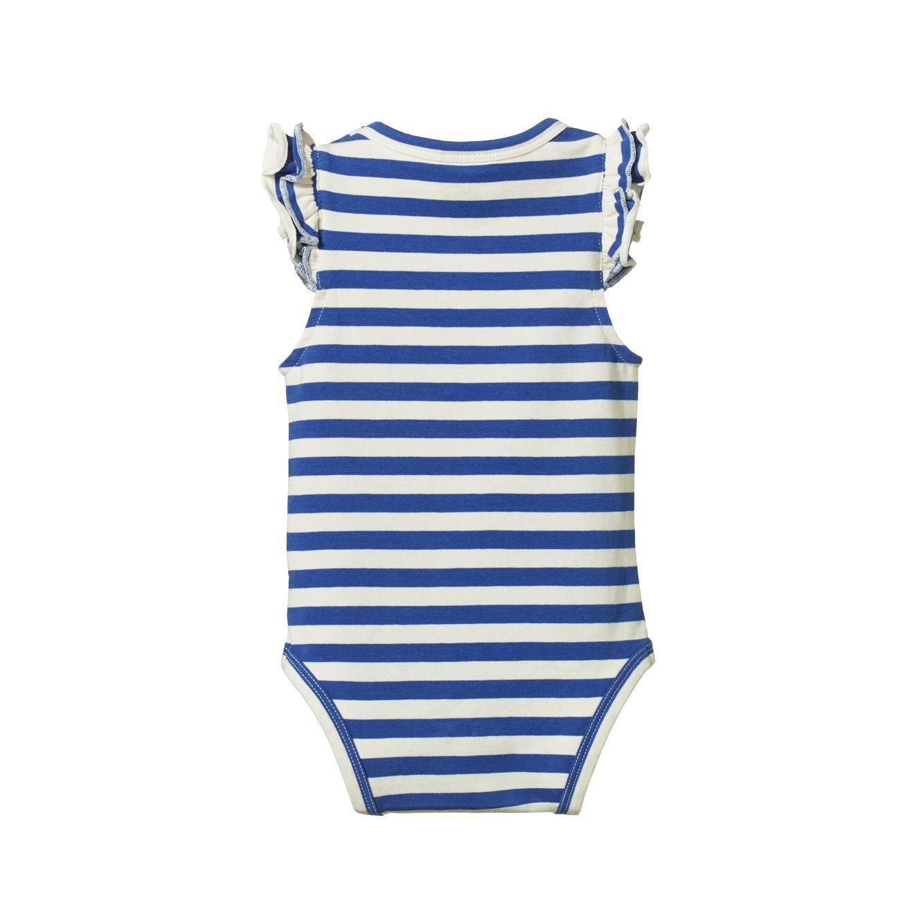 Fleur Bodysuit - Isle Blue Sea Stripe