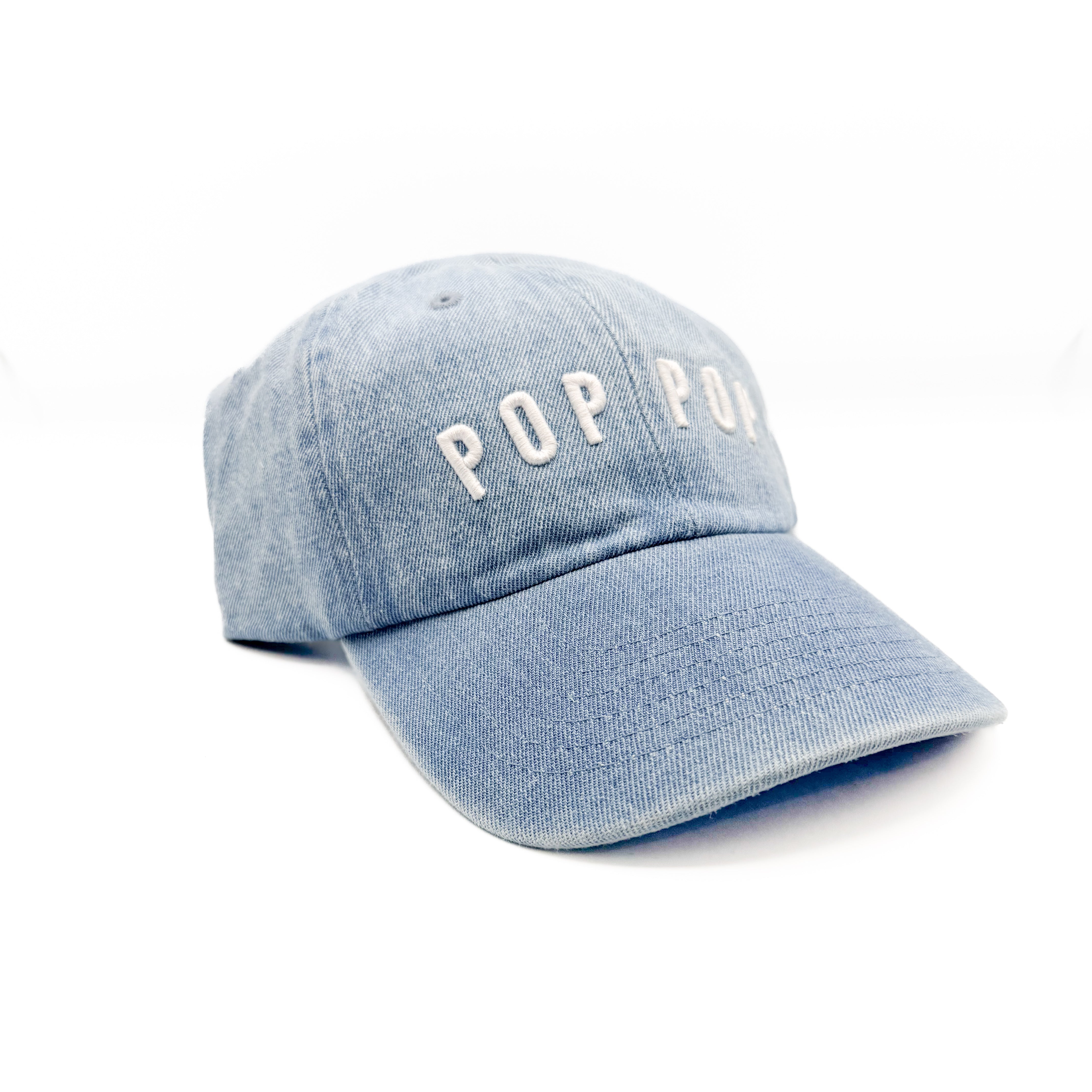 Pop Pop Baseball Hat (one line)