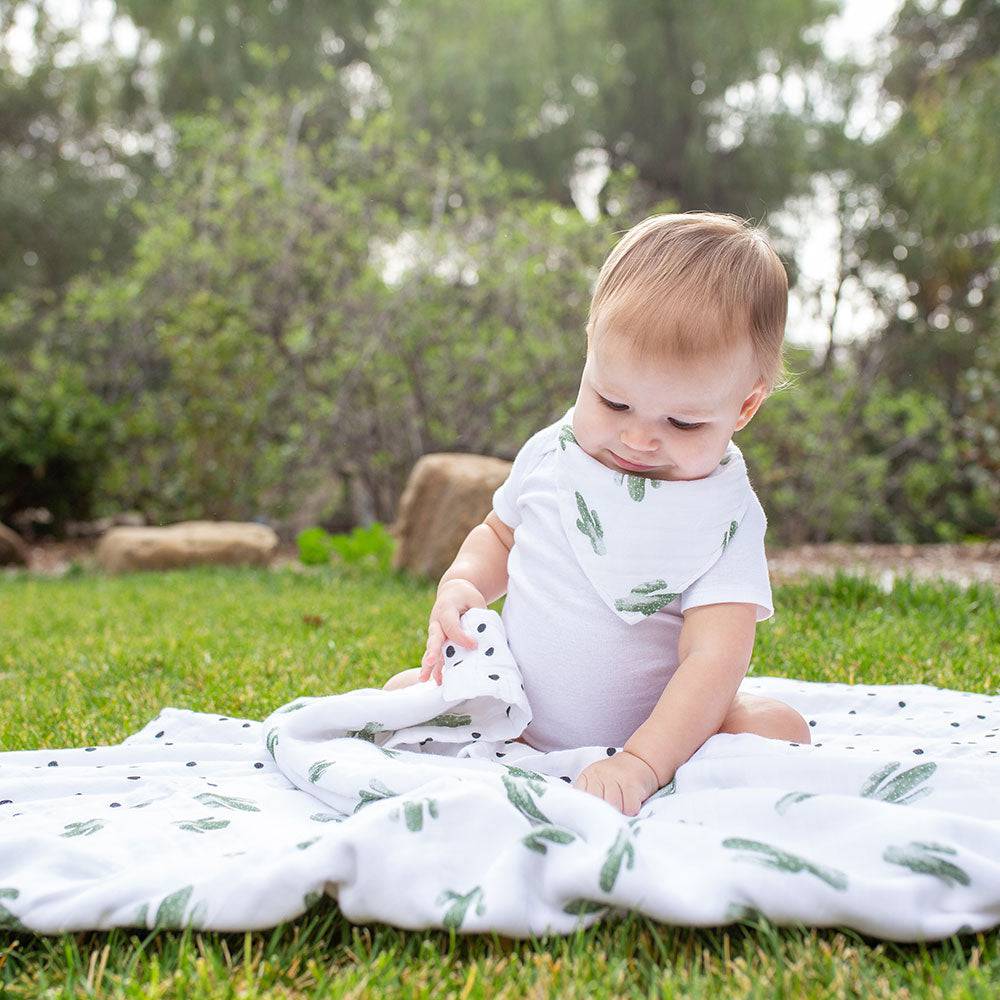 Saguaro + Dottie Oh So Soft Snuggle Blanket Snuggle Blanket Bebe au Lait   