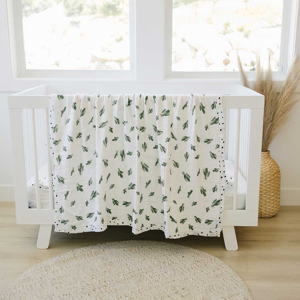 Saguaro + Dottie Oh So Soft Muslin Super Snuggle Blanket Super Snuggle Blanket Bebe au Lait   