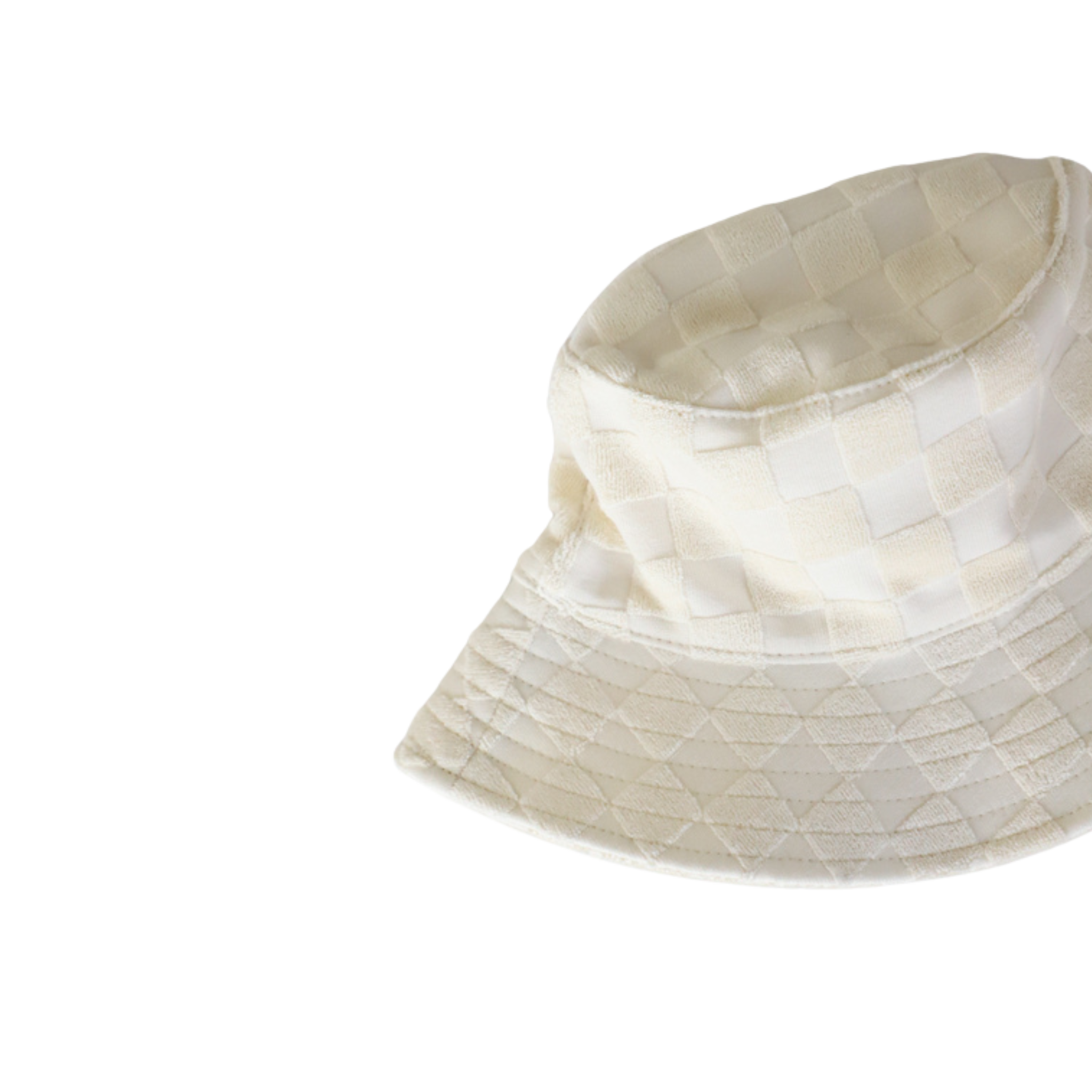 Terry Bucket Hat in Salt Check