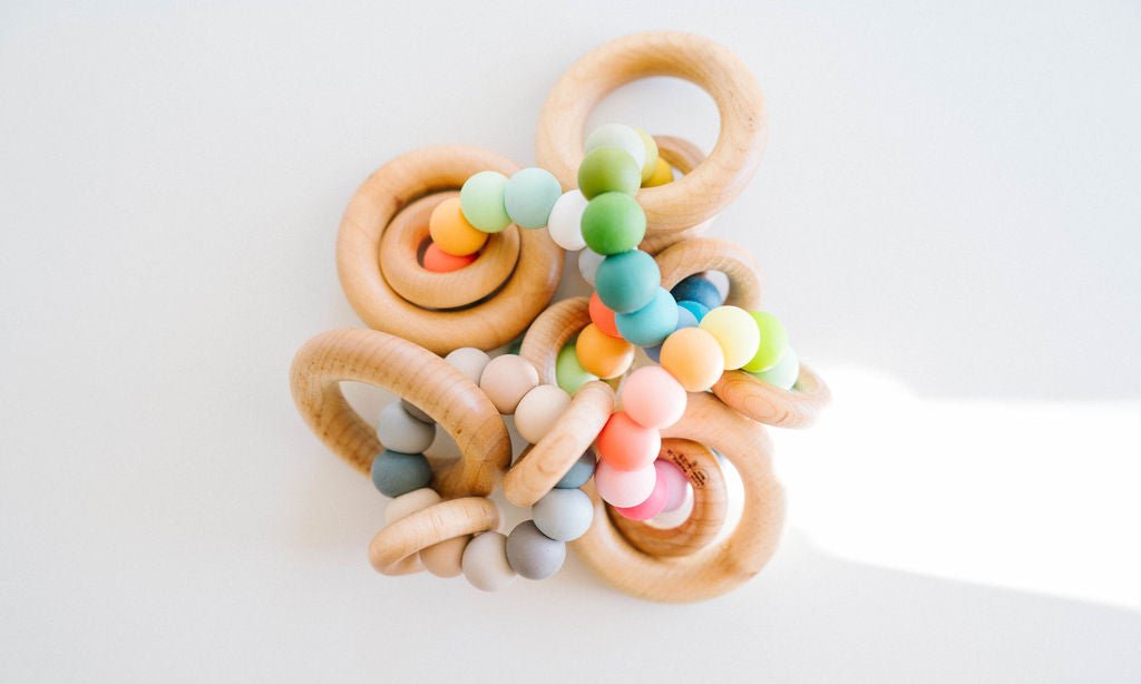 Saturn Ring Wooden Baby Teether Pacifiers & Teethers Bannor Toys   