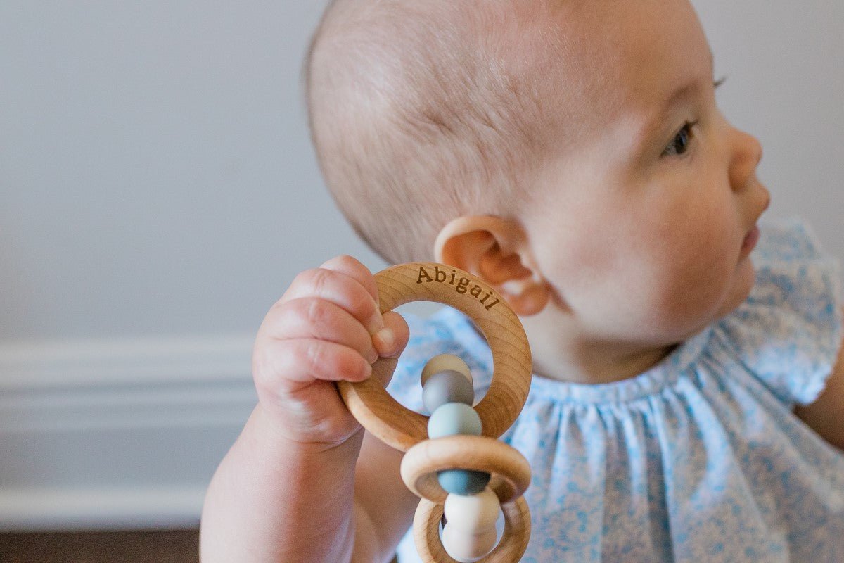 Saturn Ring Wooden Baby Teether Pacifiers & Teethers Bannor Toys   