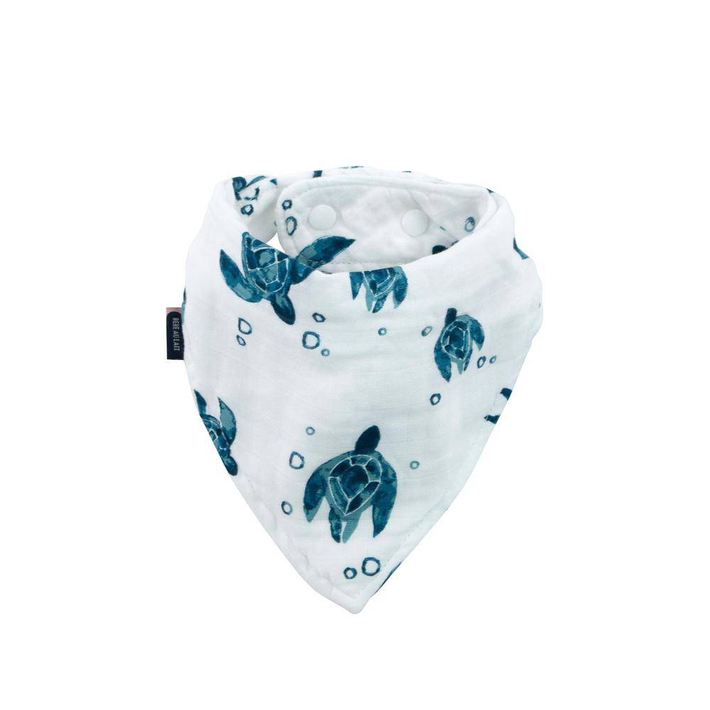 Sea Turtle Muslin Bandana Bib Bib Bebe au Lait   