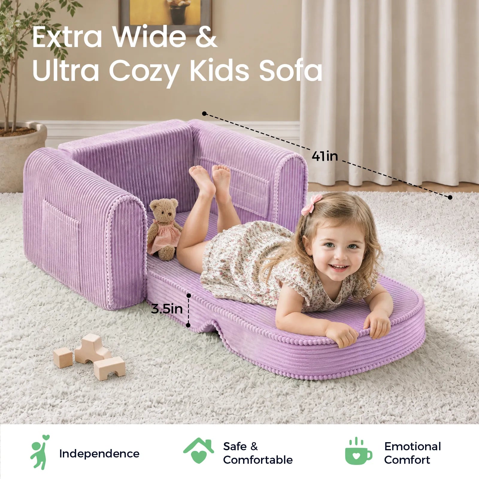 Tiny Land® GentleSnug Corduroy Kid Chair