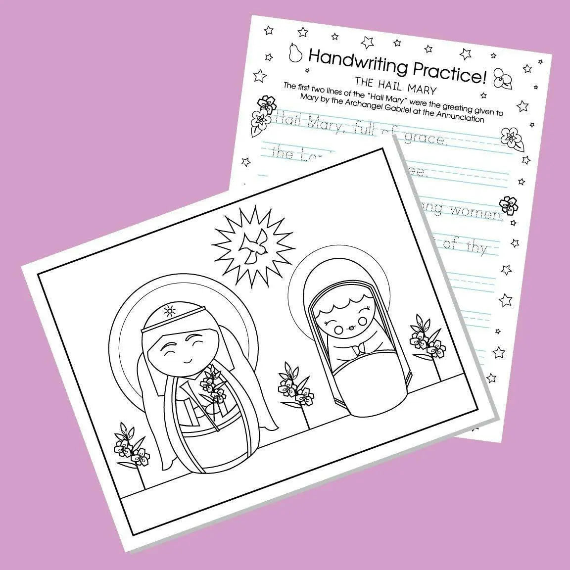 Annunciation Activity Sheets - Digital Download