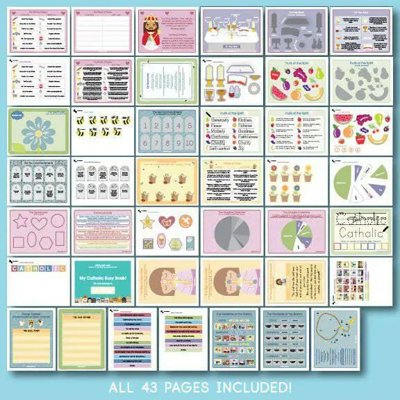 Catholic Kids Busy Book - Digital Download