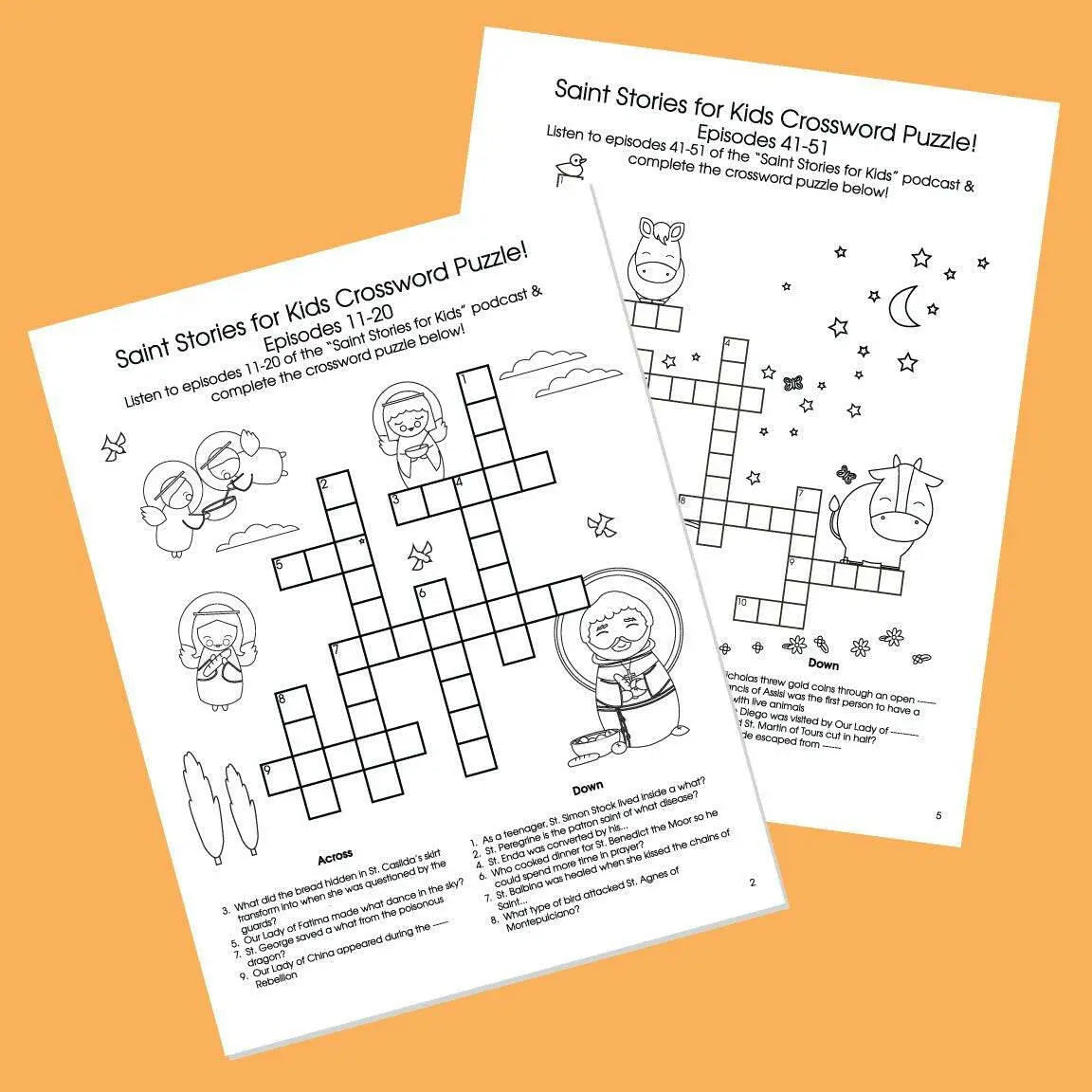 Crossword Challenge Sheets - Digital Download