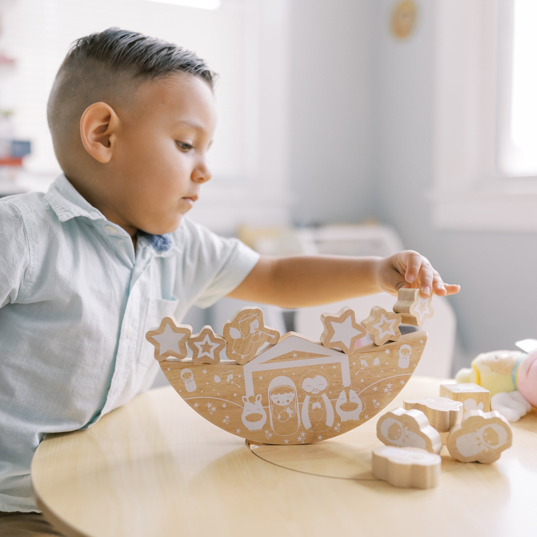 Nativity Wooden Balance Game