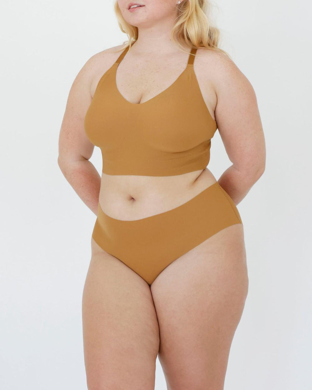Signature Mid-Rise Brief - Honey - FINAL SALE