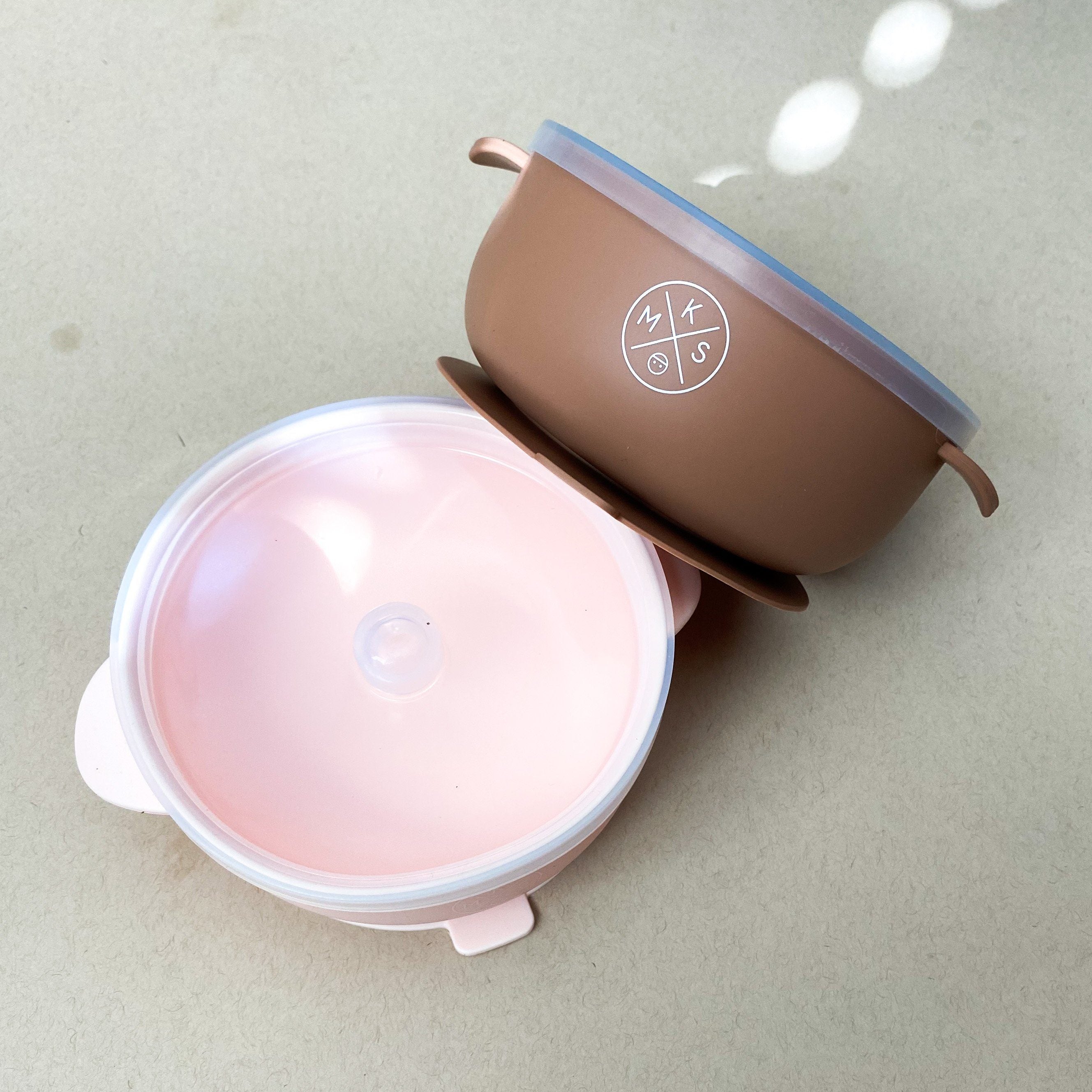 Silicone Bowl with lid - Beige BOWL MKS Miminoo   