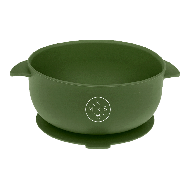 Silicone Bowl with lid - Forest Green BOWL MKS Miminoo   