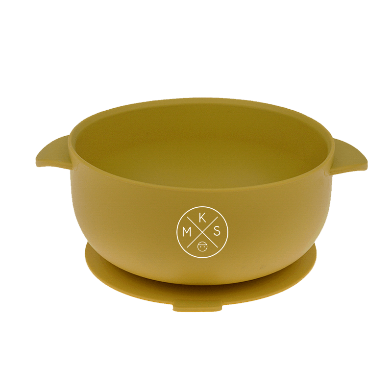 Silicone Bowl with lid - Mustard BOWL MKS Miminoo   