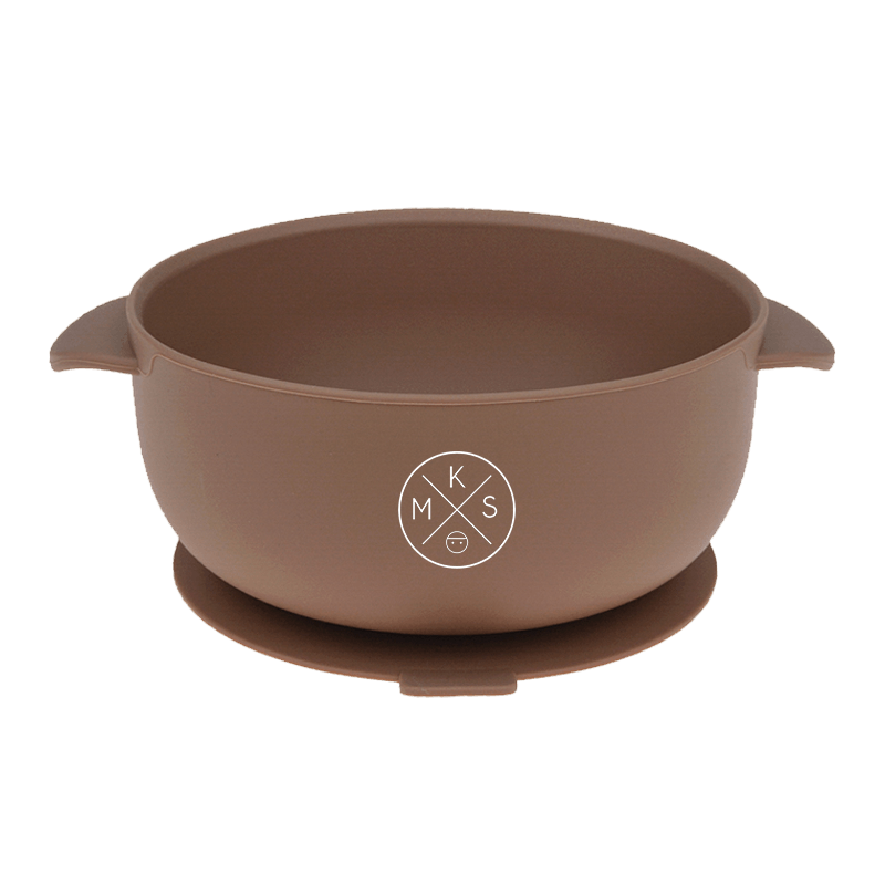 Silicone Bowl with lid - Taupe BOWL MKS Miminoo   