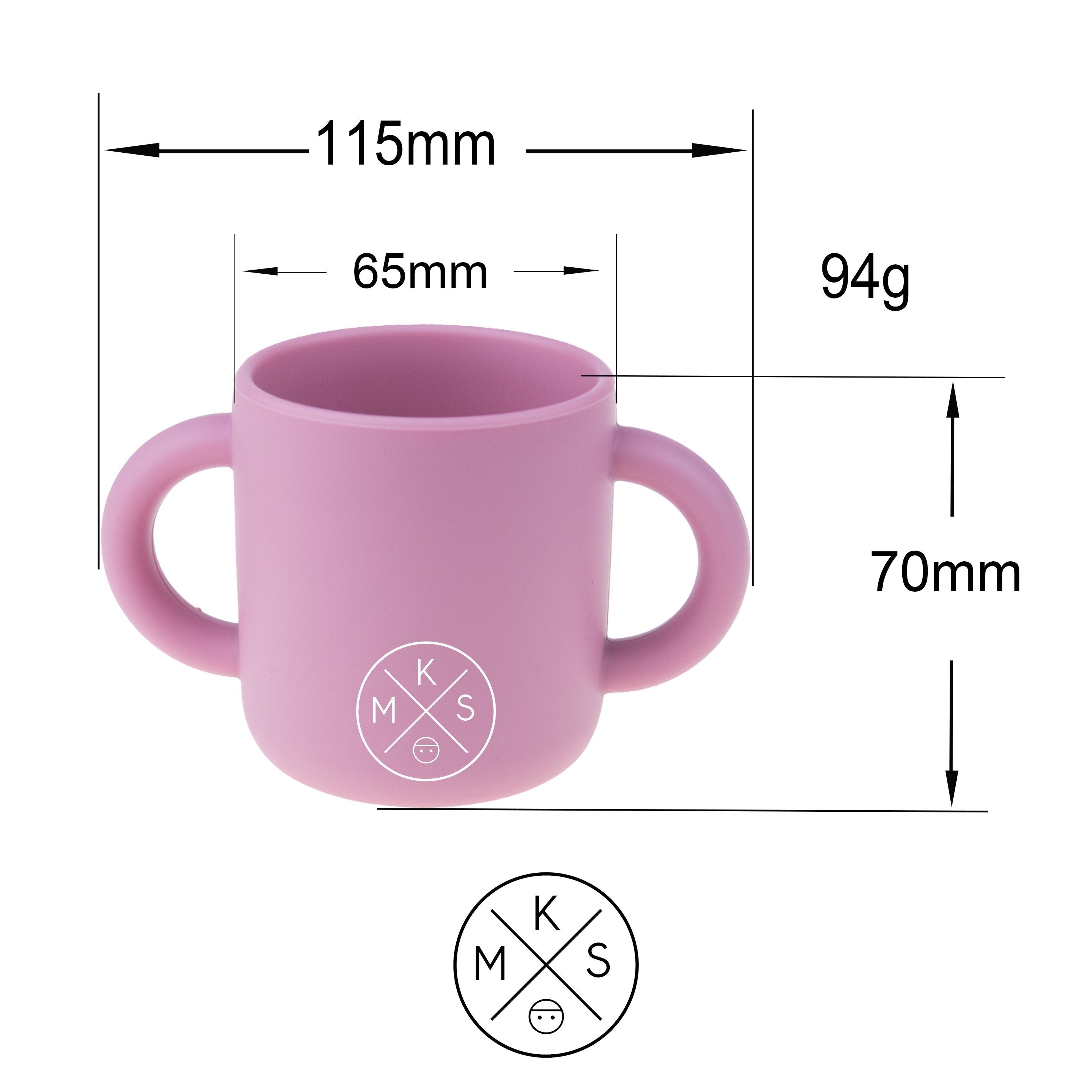 Silicone drinking cup for toddlers & kids Dusty Pink Drinking Cup MKS Miminoo   