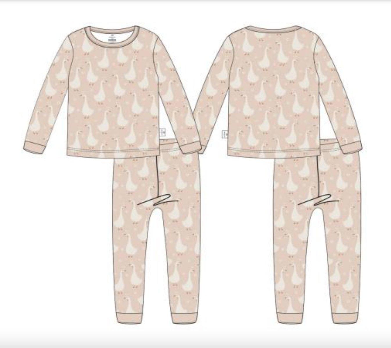 Silly Goose on the Loose 2pc Bamboo Pajama Set