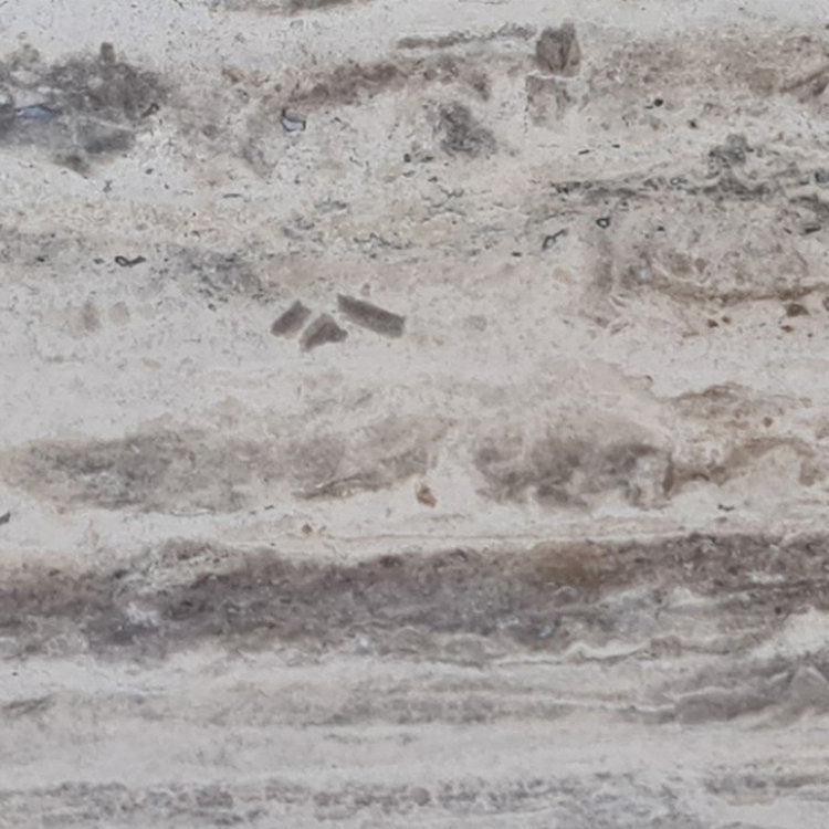 Silver Travertine Vein-cut Bookmatching Slabs Filled and Polished - Livfloors Collection