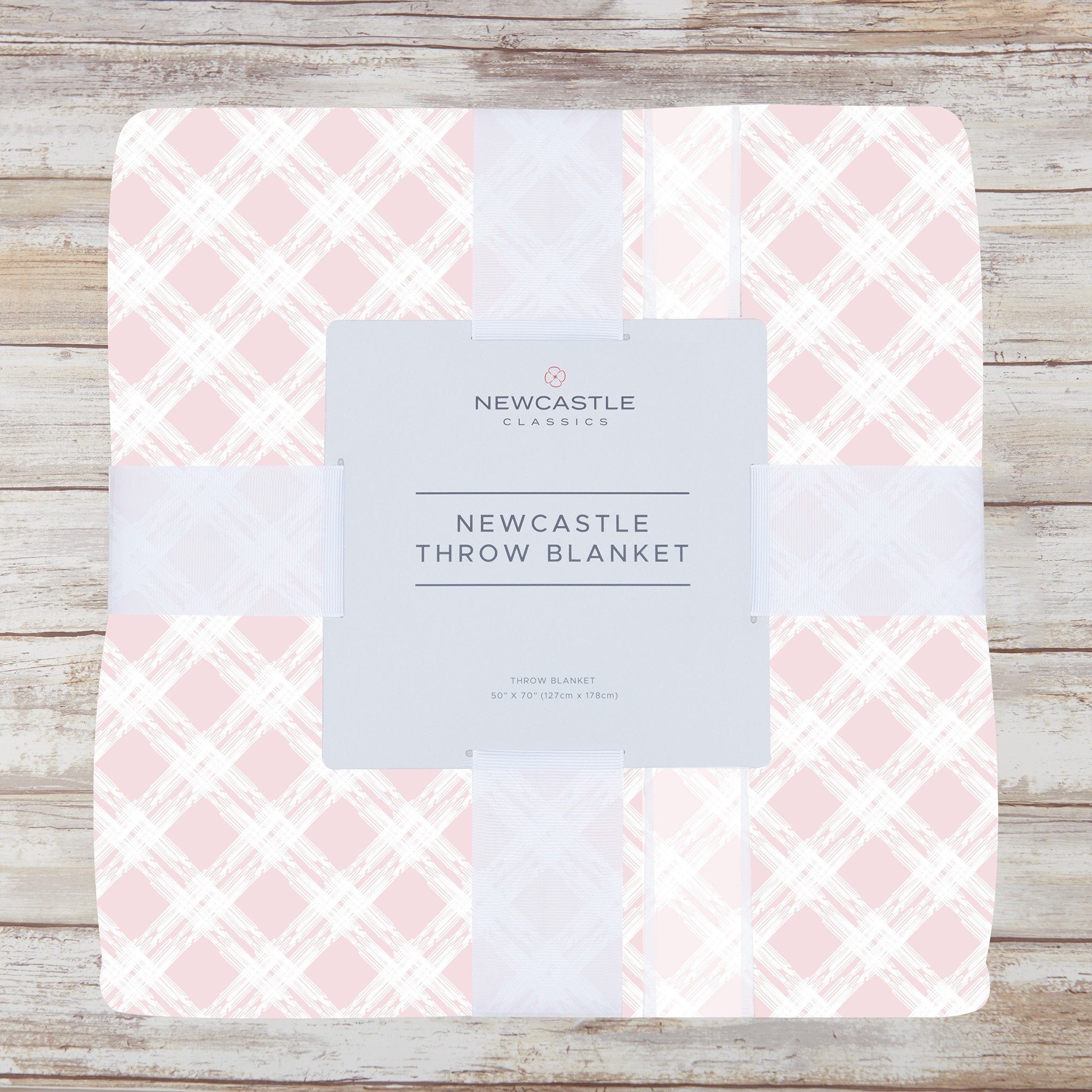 Primrose Pink Plaid Cotton Muslin Throw Blanket