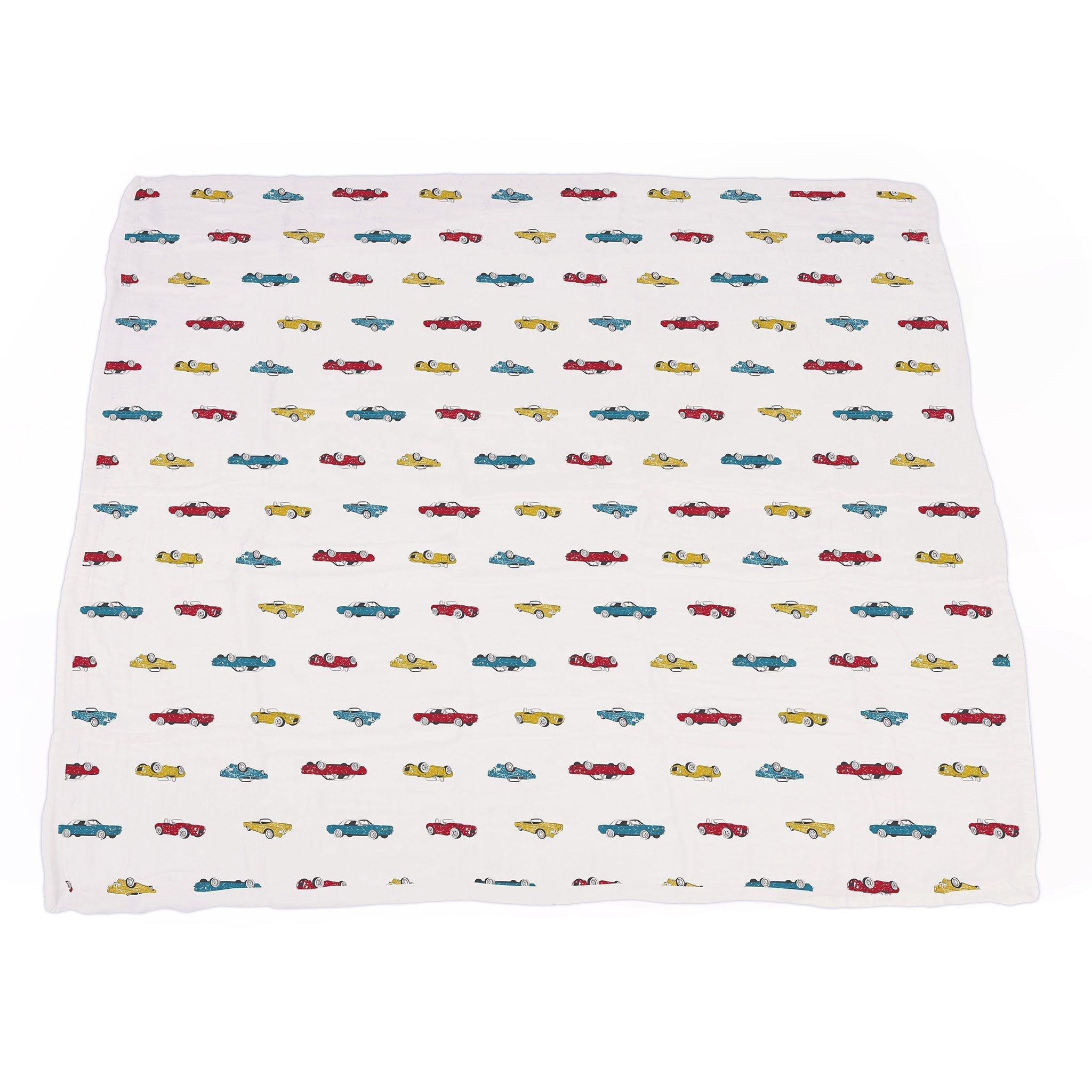 Vintage Muscle Cars and Motorcycles Bamboo Muslin Newcastle Blanket