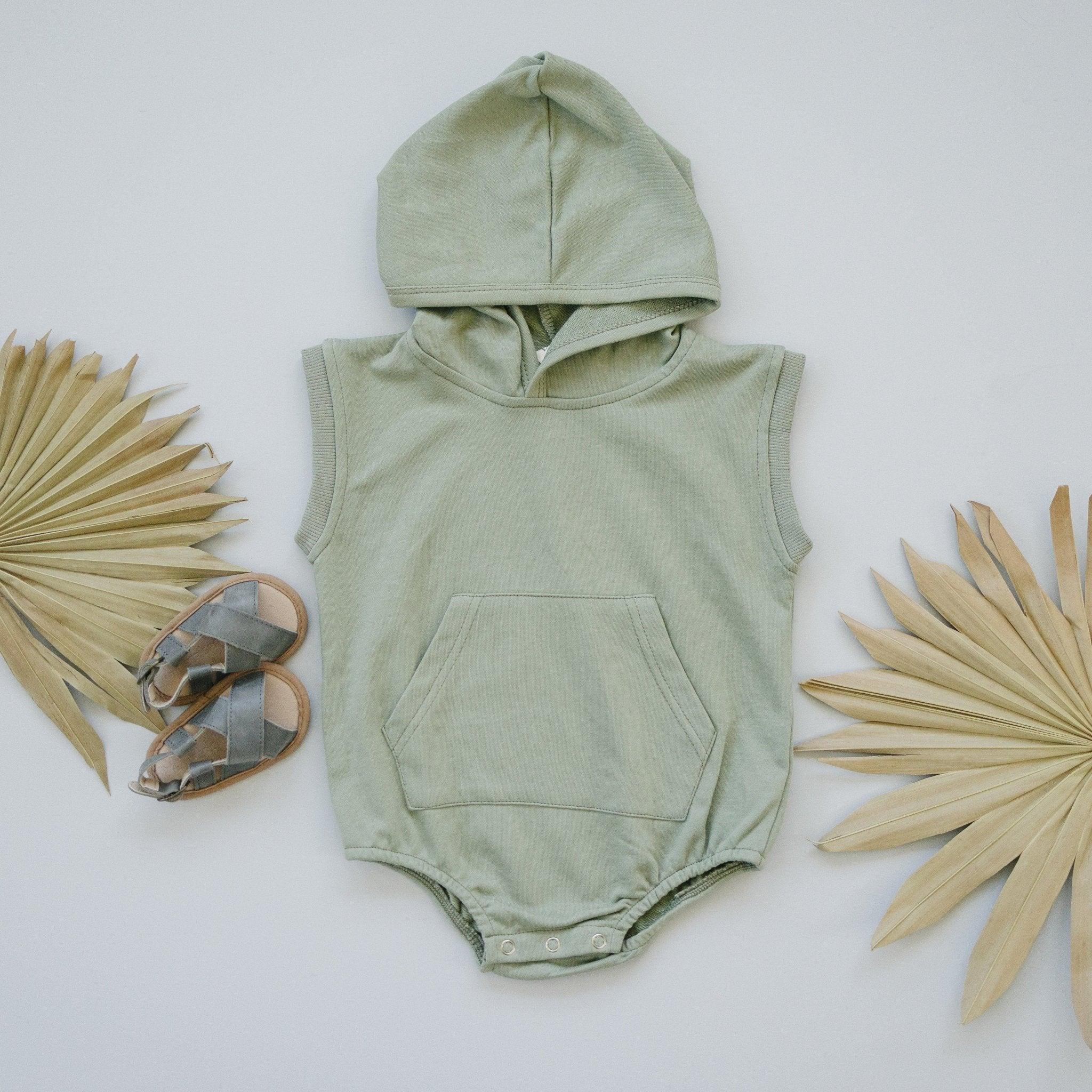 Sleeveless Hoodie Romper