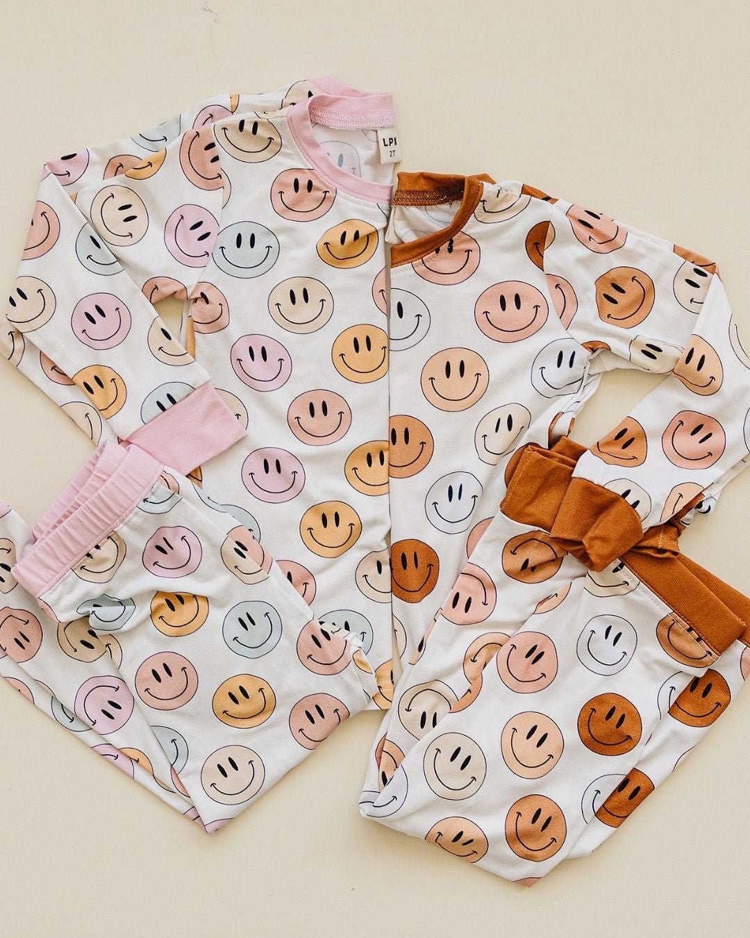 Smiley Bamboo Two Piece Set | Copper