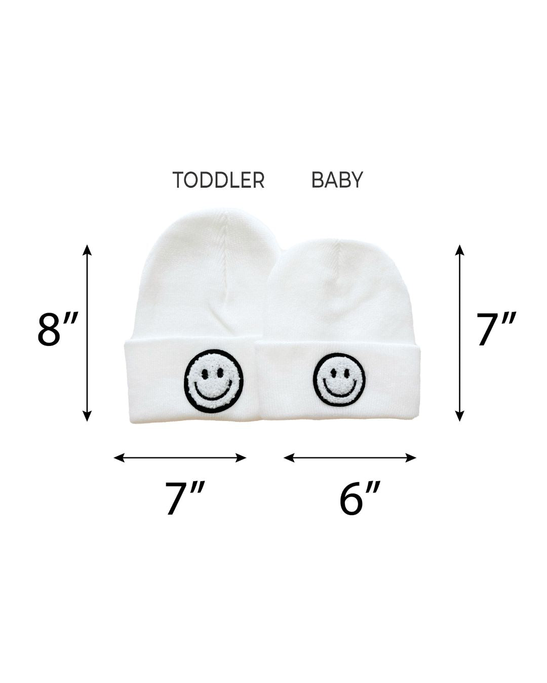 Smiley Beanie | White