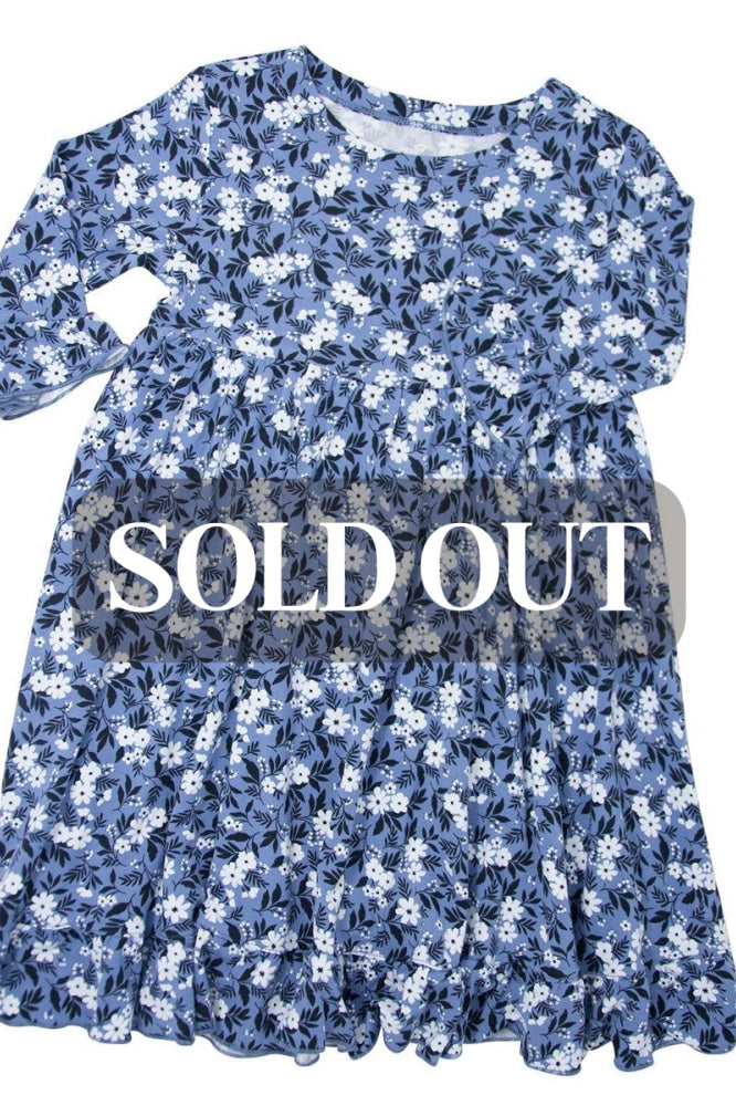 Southern Sweetheart Dress - Vintage Floral Blue