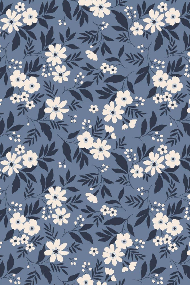 Southern Sweetheart Dress - Vintage Floral Blue