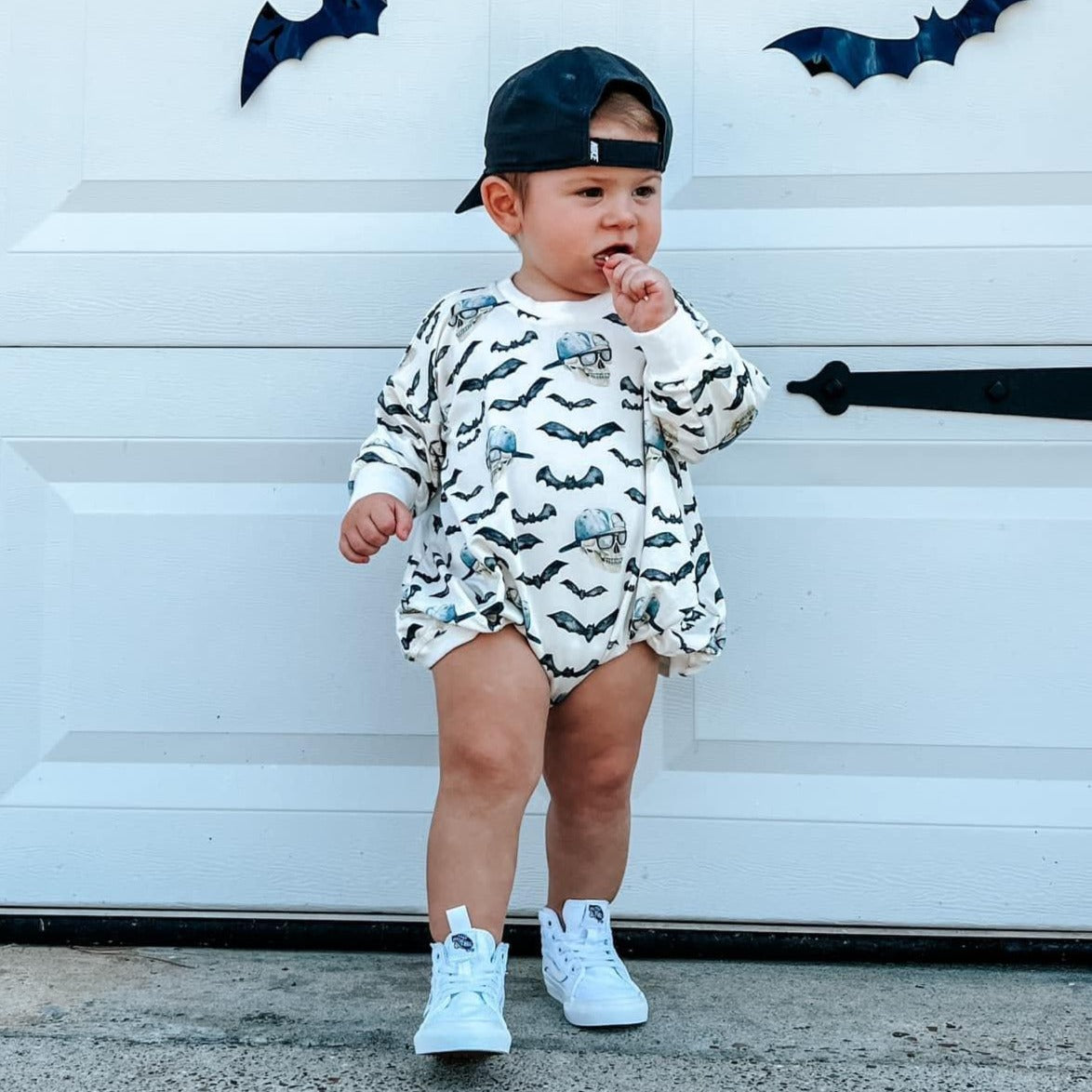 Spooky Bro Bamboo Bubble Romper