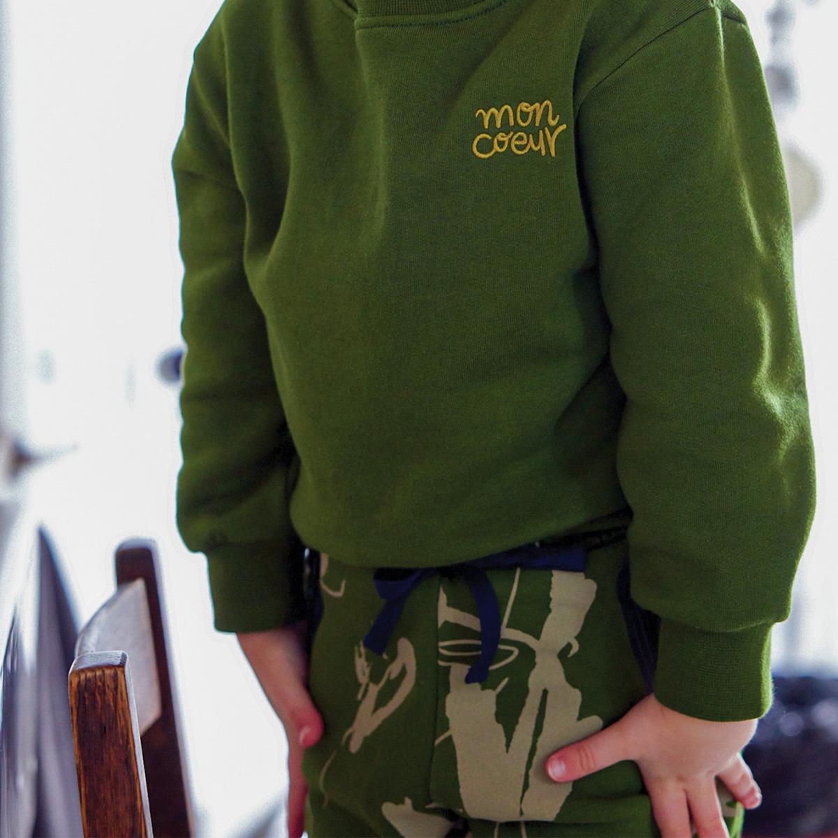 Nature's Canvas Zipper Pocket Jogger - Jungle Green/multi