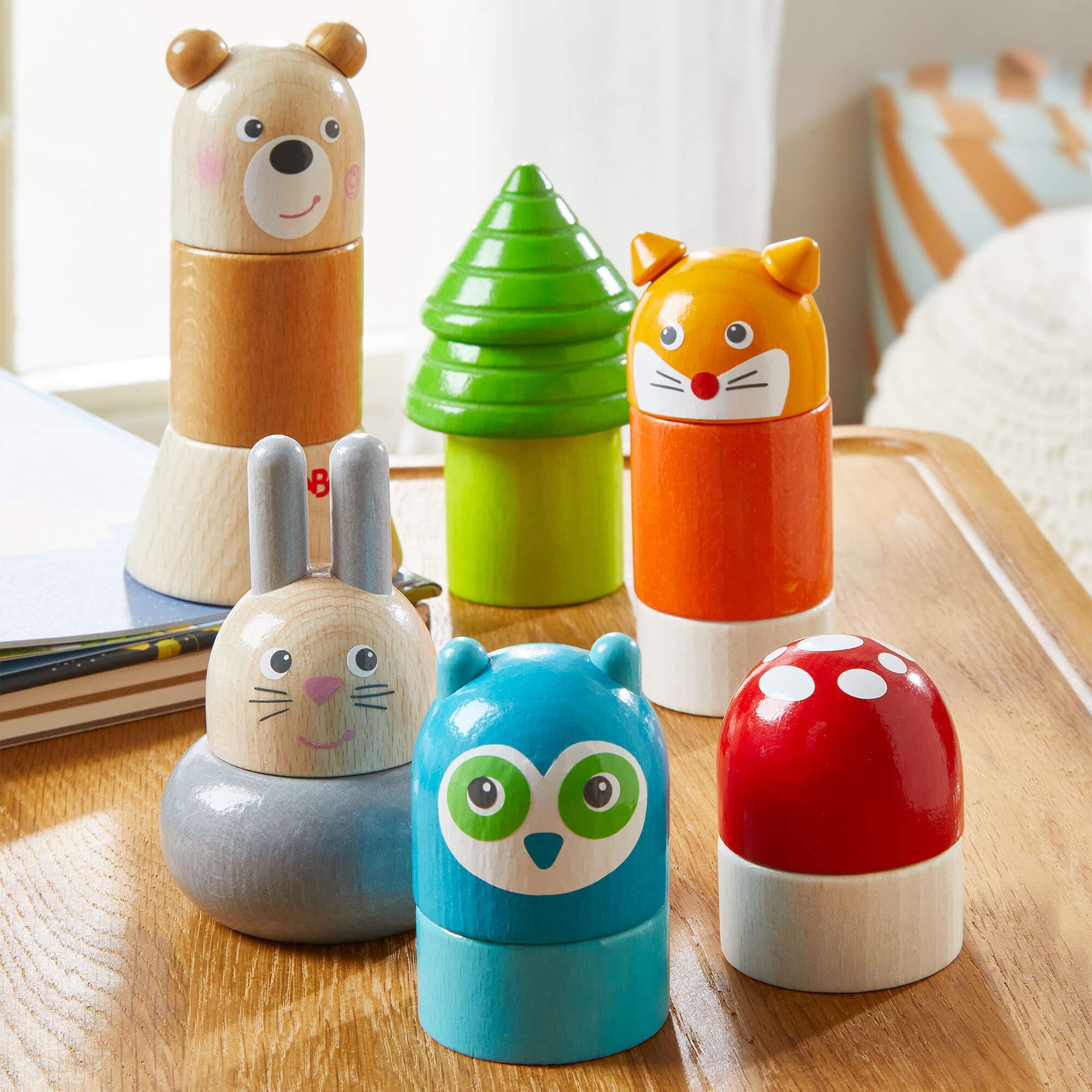 Forest Animals Wooden Stacking Toy