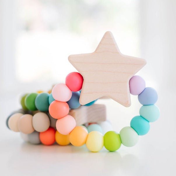 Star Charm Teether Teether Bannor Toys Confetti  