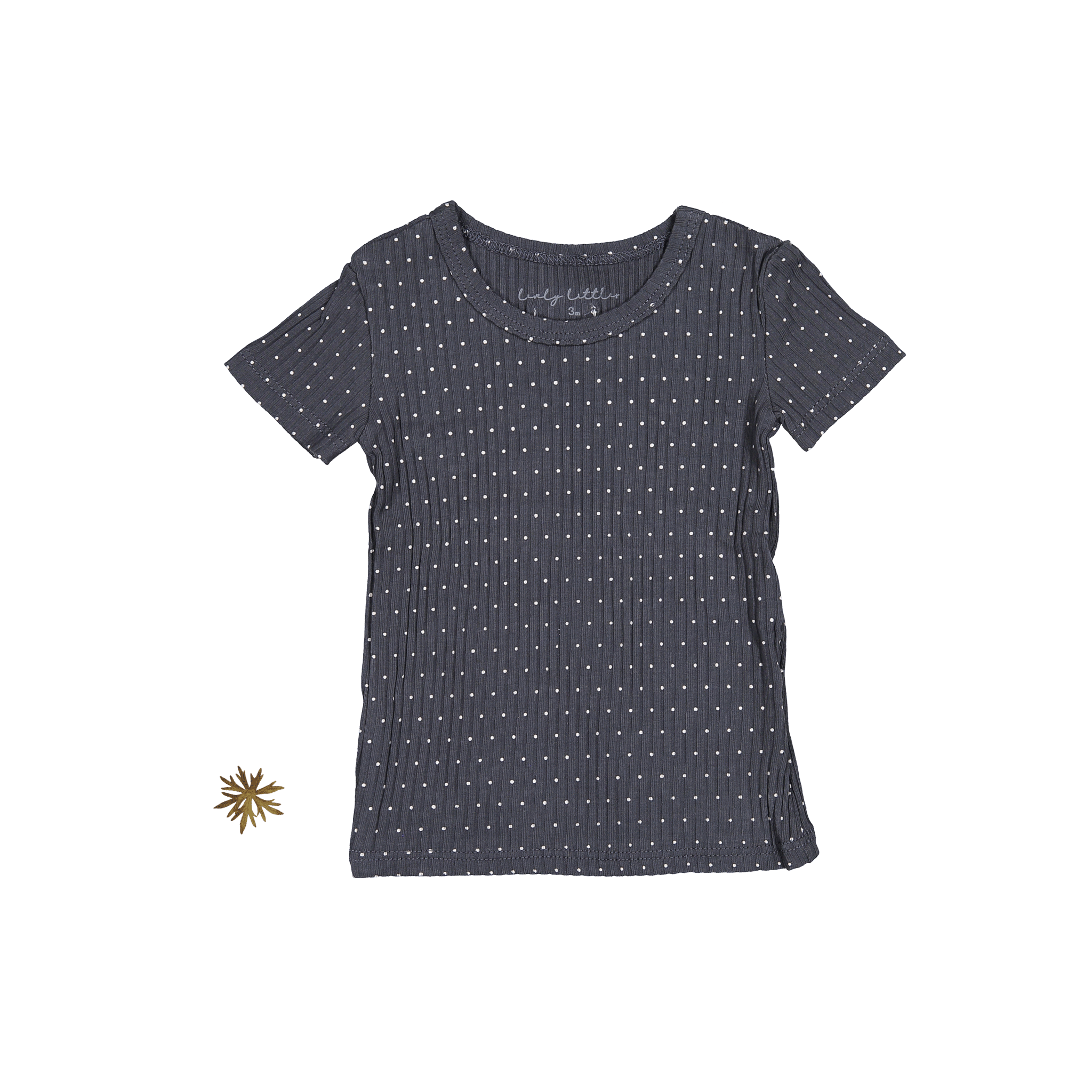 The Printed Short Sleeve Tee - Steel Dot