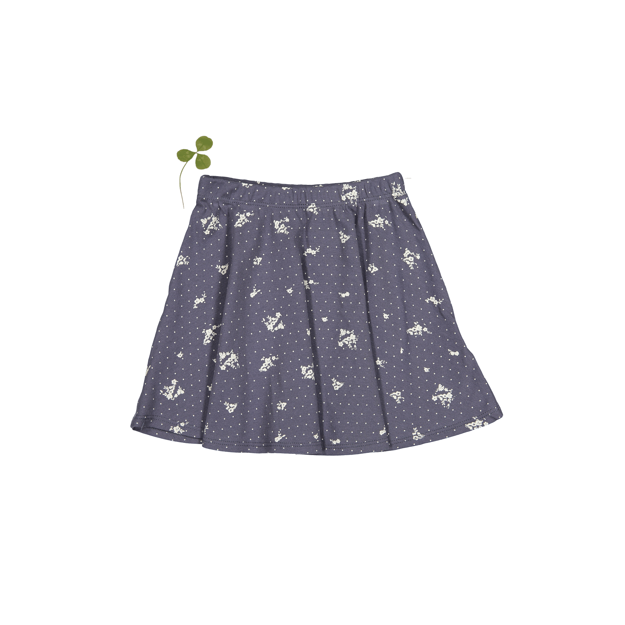 The Printed Skirt - Steel Floral