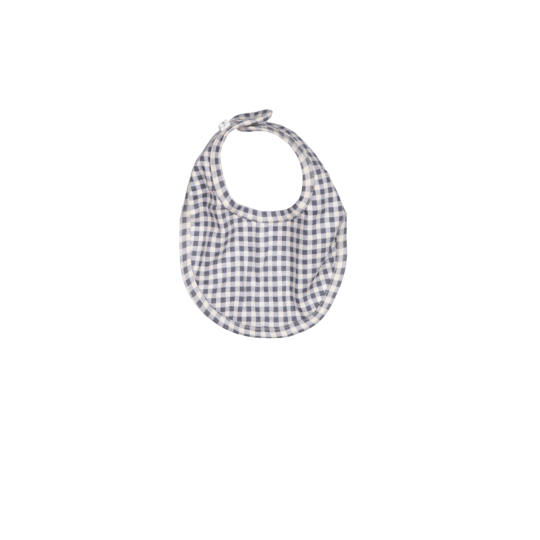 The Printed Bib - Steel Gingham