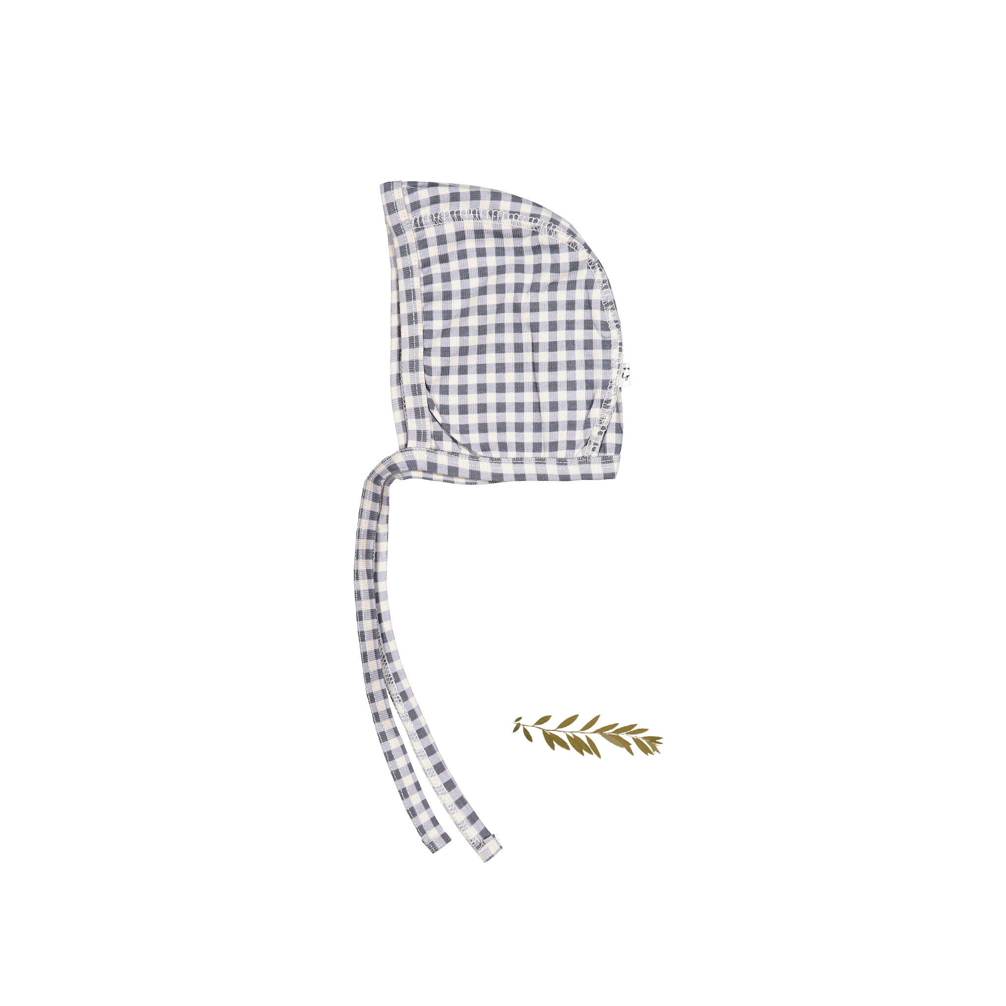 The Printed Bonnet - Steel Gingham