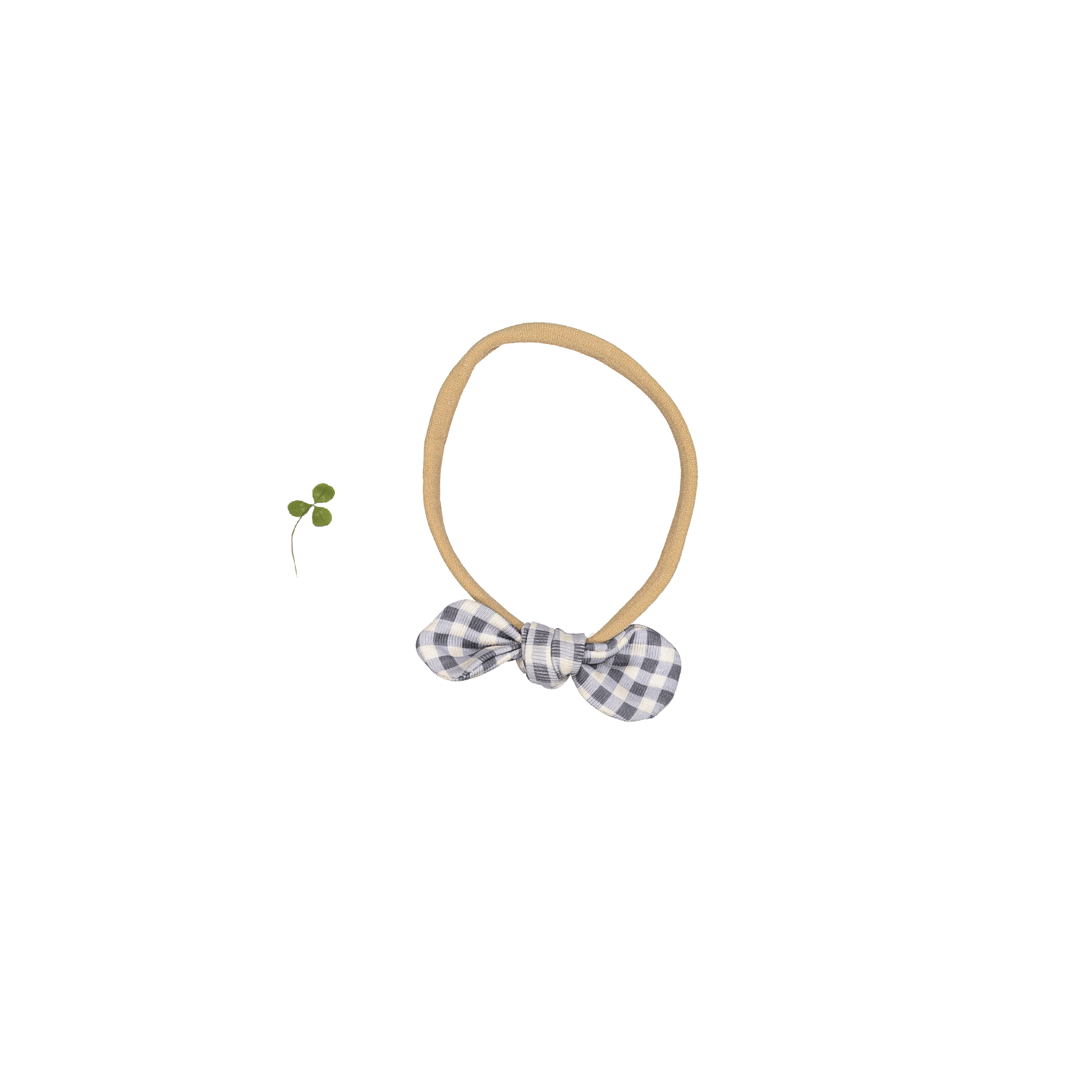 The Printed Bow - Steel Gingham