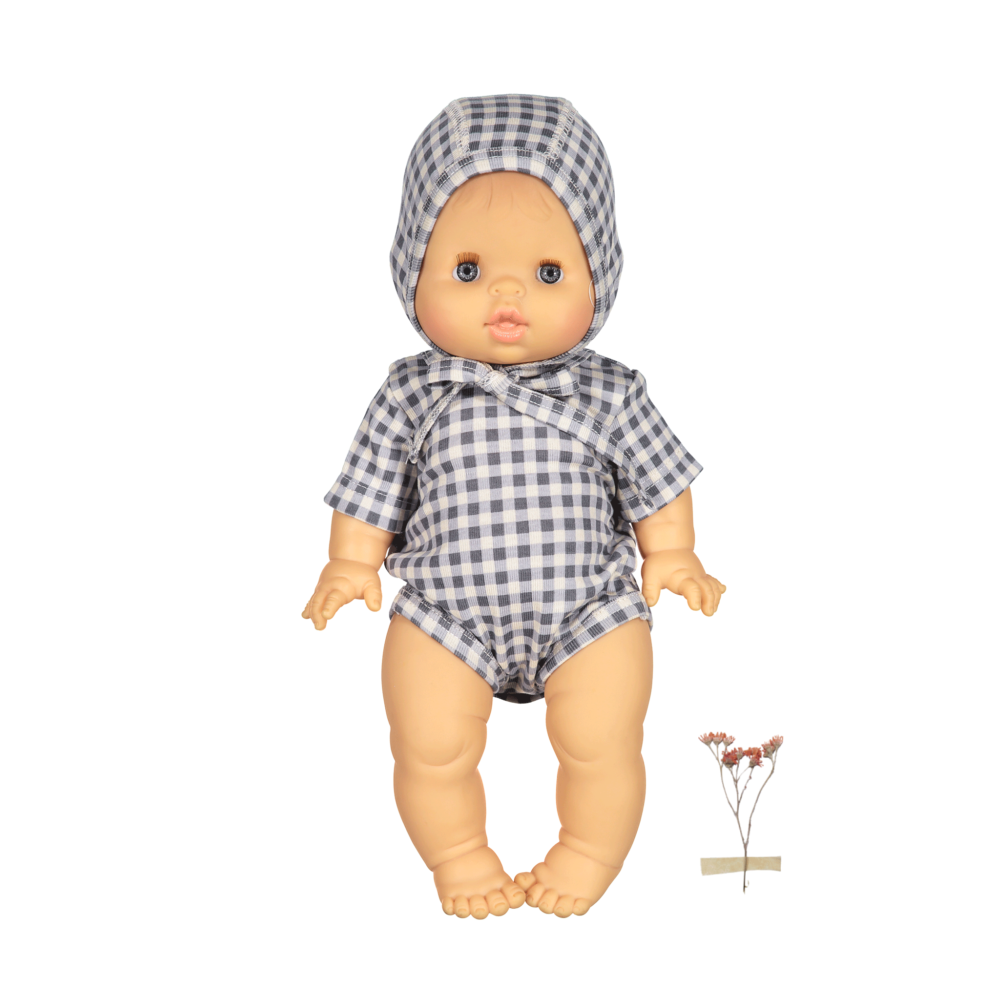 The Printed Doll Clothes - Steel Gingham