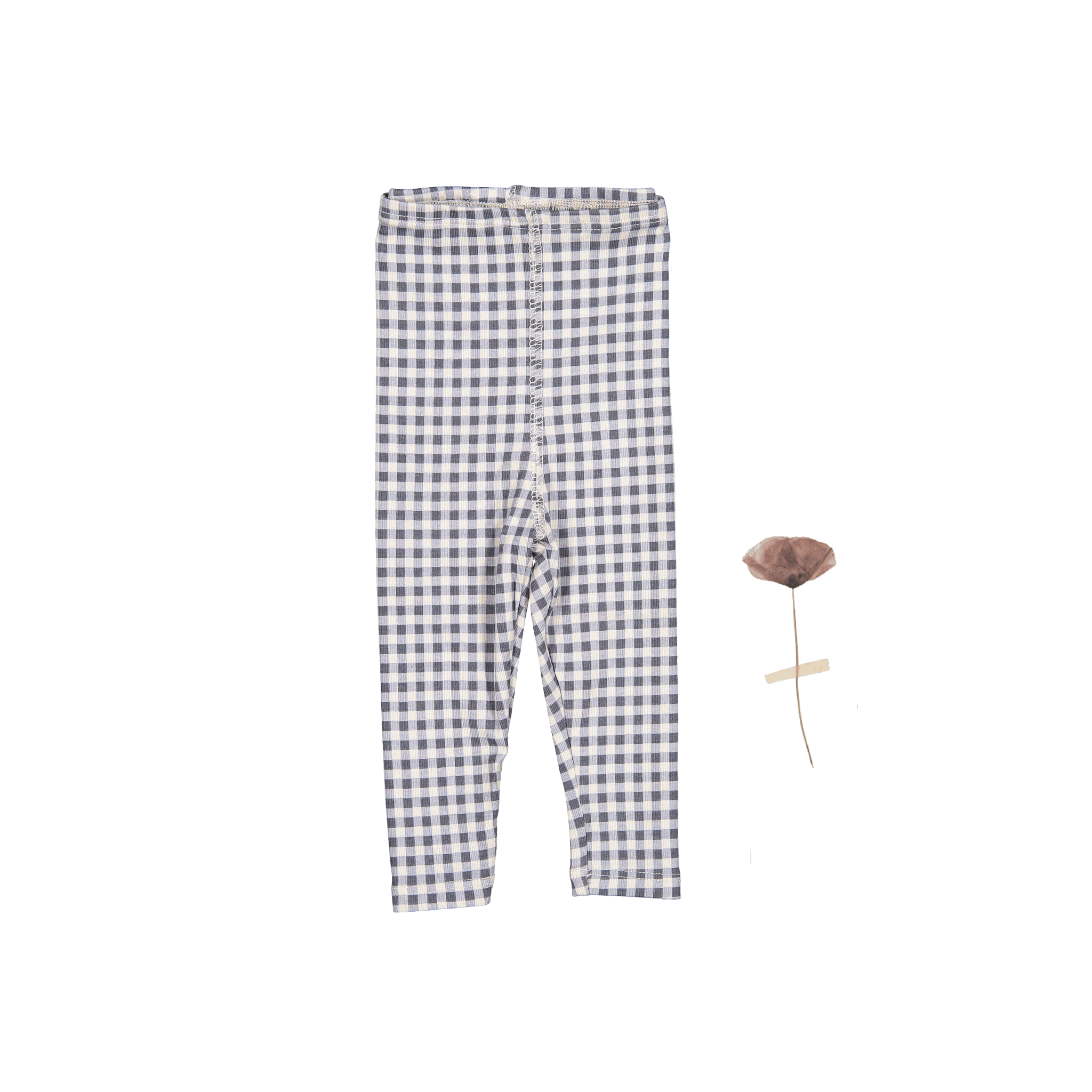 The Printed Legging - Steel Gingham