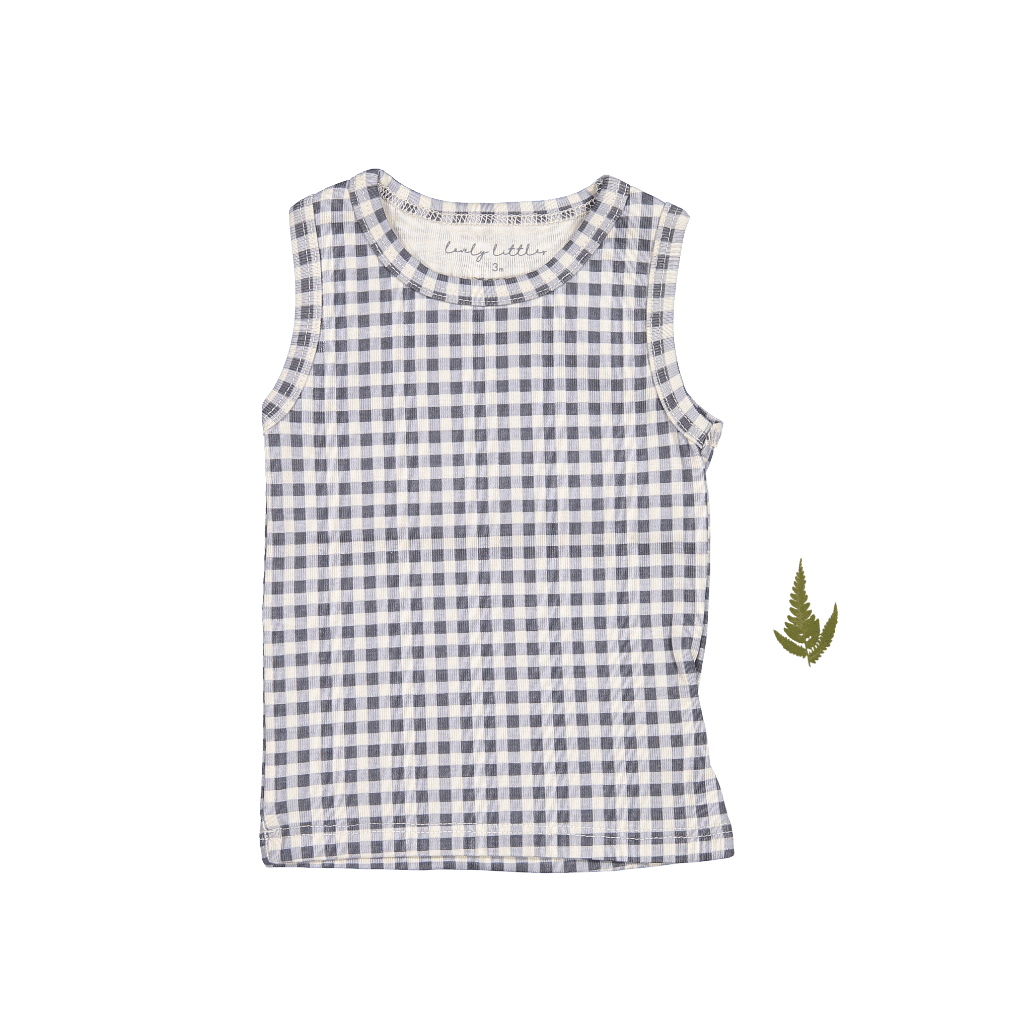 The Printed Tank - Steel Gingham