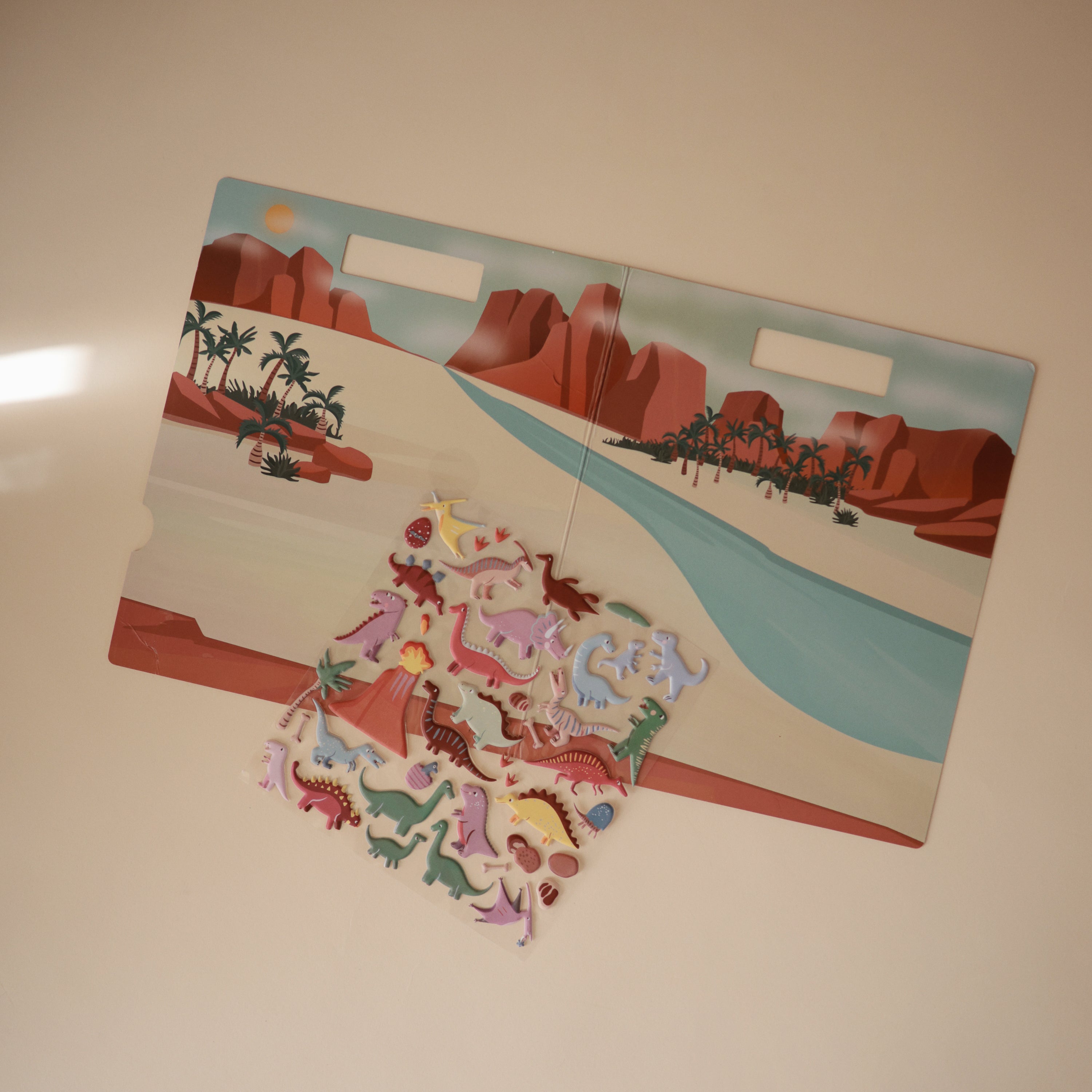 Reusable Dino Sticker Set
