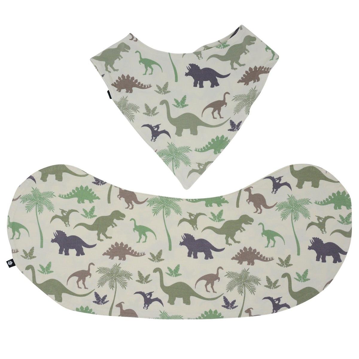 Baby Bib - Green Dino