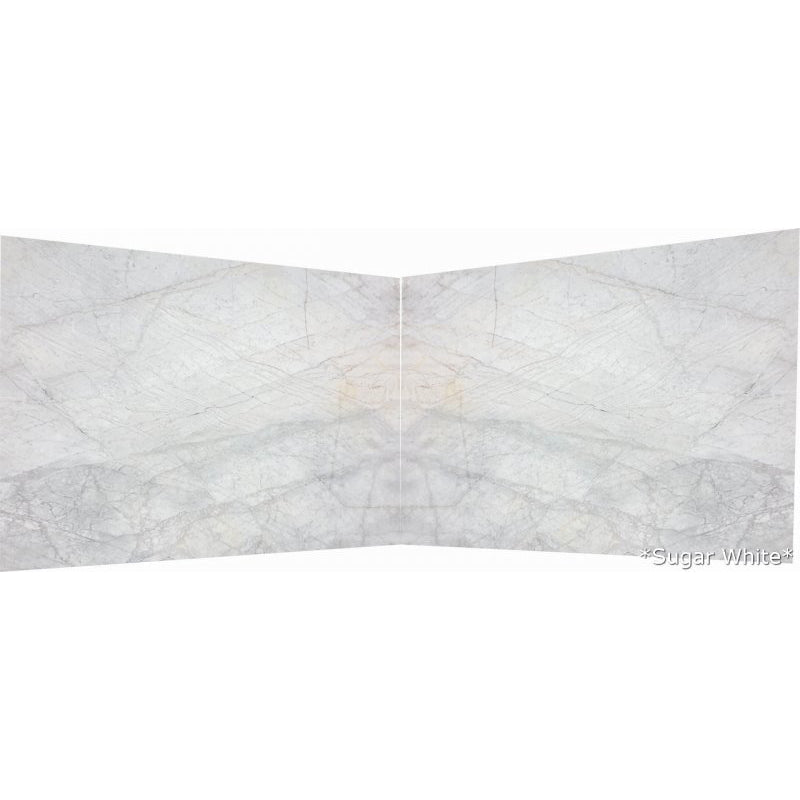 Sugar White Bookmatching Marble Slabs Polished - Livfloors Collection