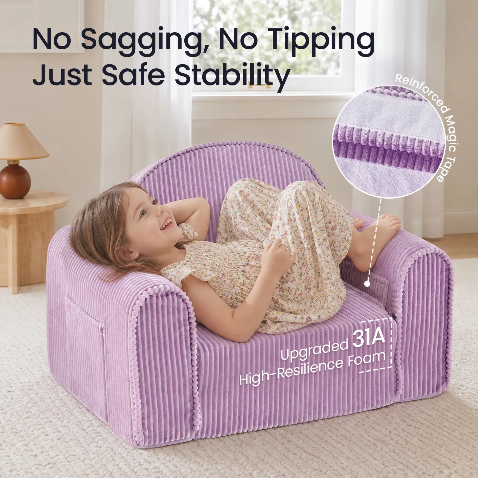 Tiny Land® GentleSnug Corduroy Kid Chair