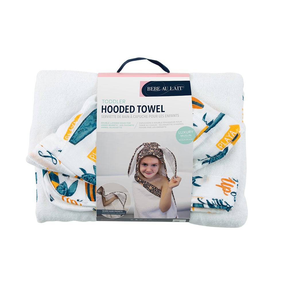 Surf Toddler Hooded Towel Hooded Toddler Towel Bebe au Lait   